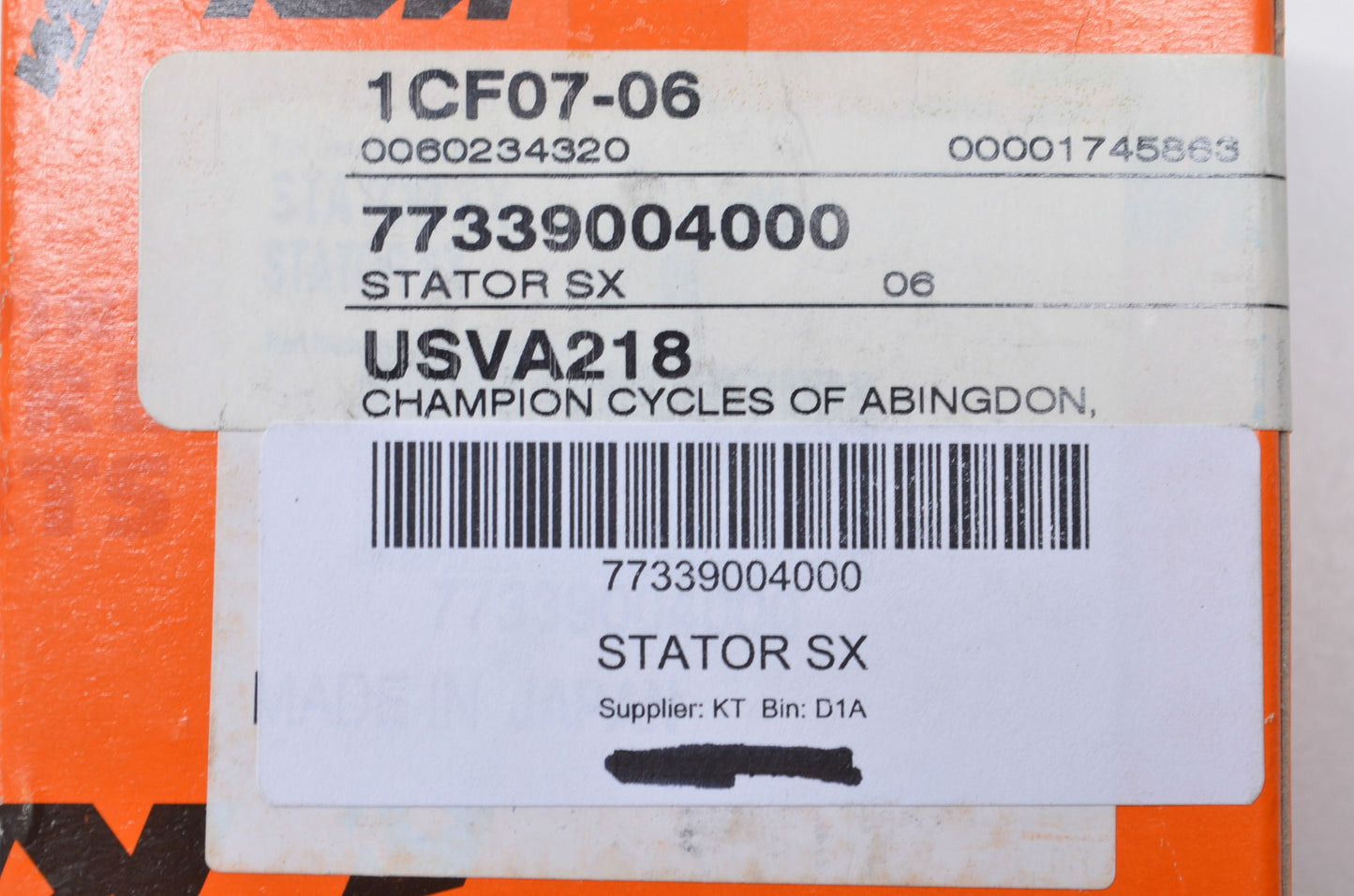 OEM KTM 77339004000 Stator NOS
