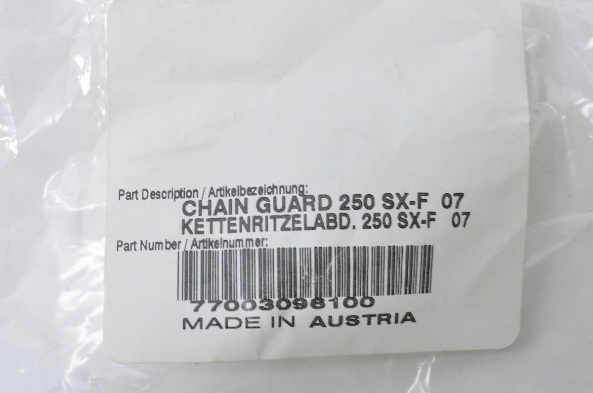 OEM KTM 77003096100 Chain Guard NOS