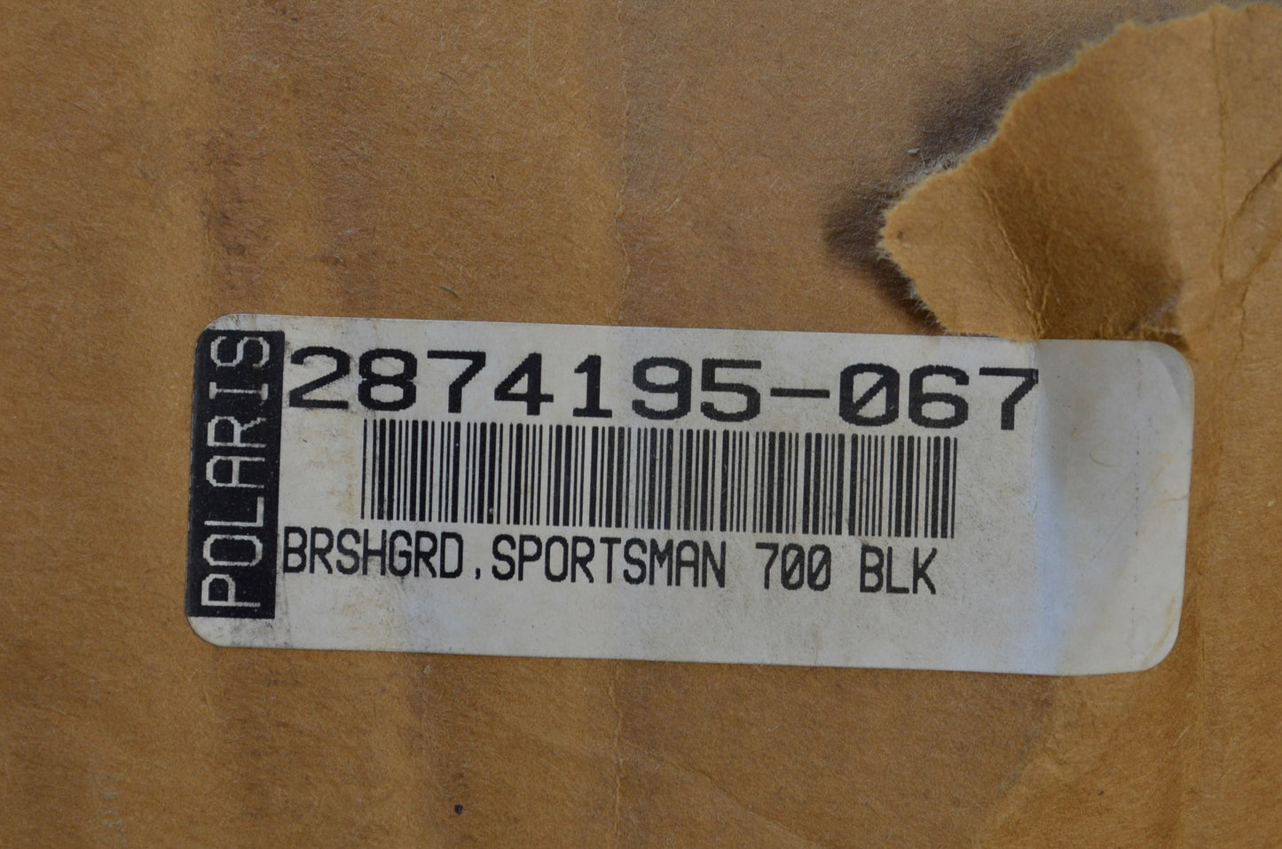 Black Brush Guard Kit NOS