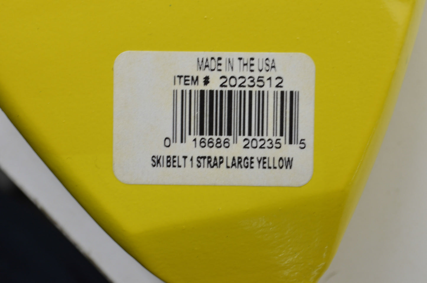 New TRC Yellow Ski Belt Strap Large NOS