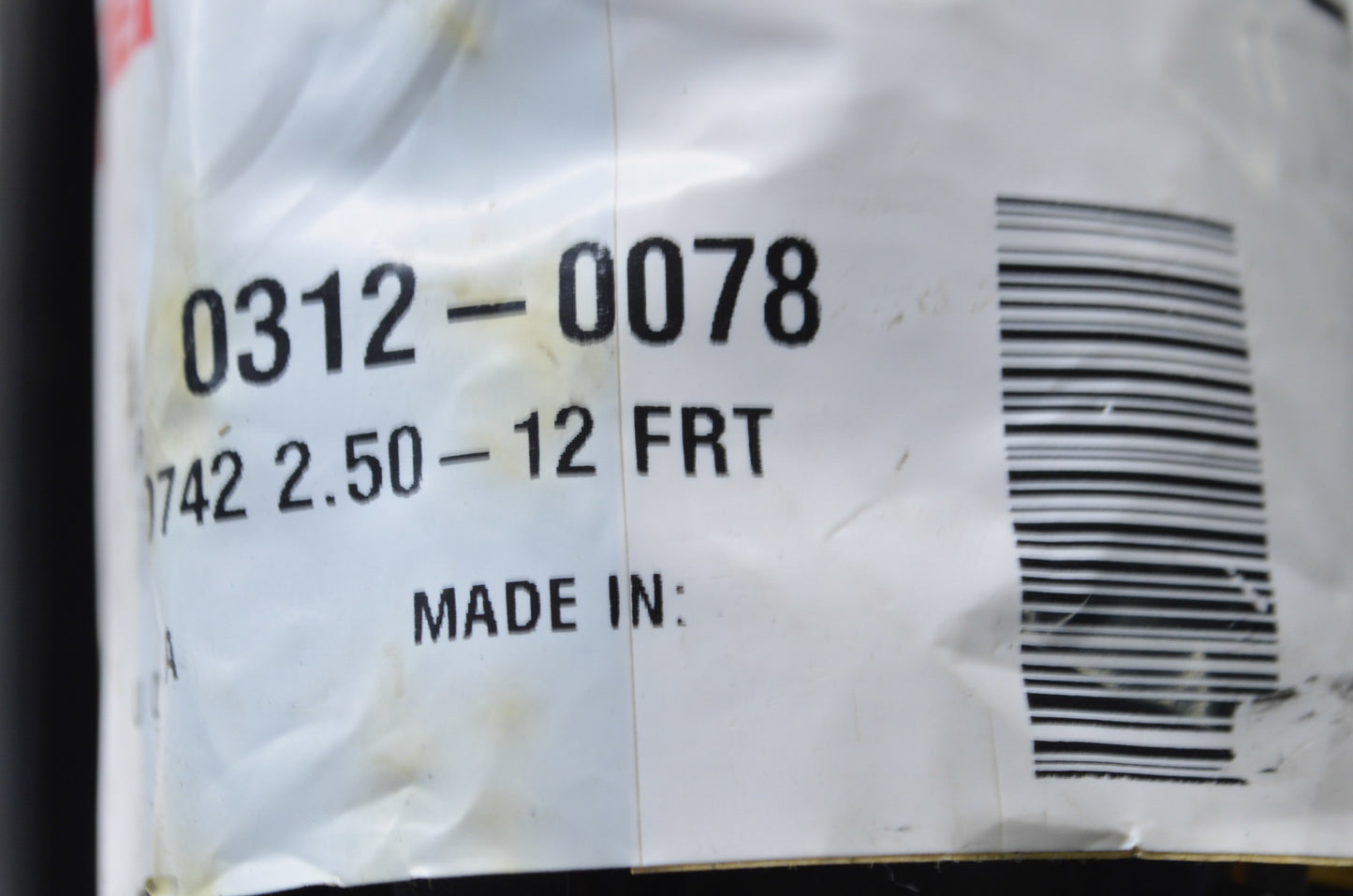 Dunlop 0312-0078 D742F 2.50-12 Front Tire NOS