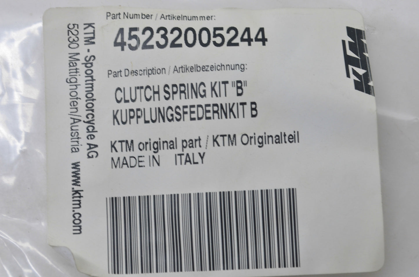 OEM KTM 45232005244 Clutch Spring Kit "B" NOS