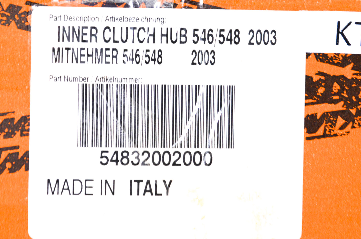 New OEM KTM Inner Clutch Hub NOS