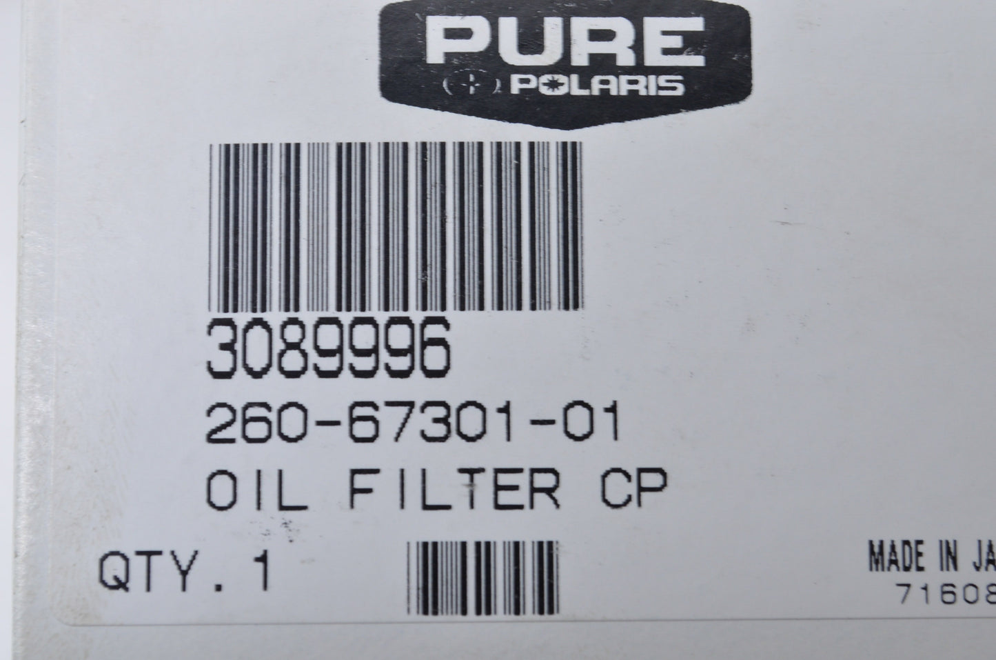 New OEM Polaris 3089996 Filter 10 Micron Oil NOS