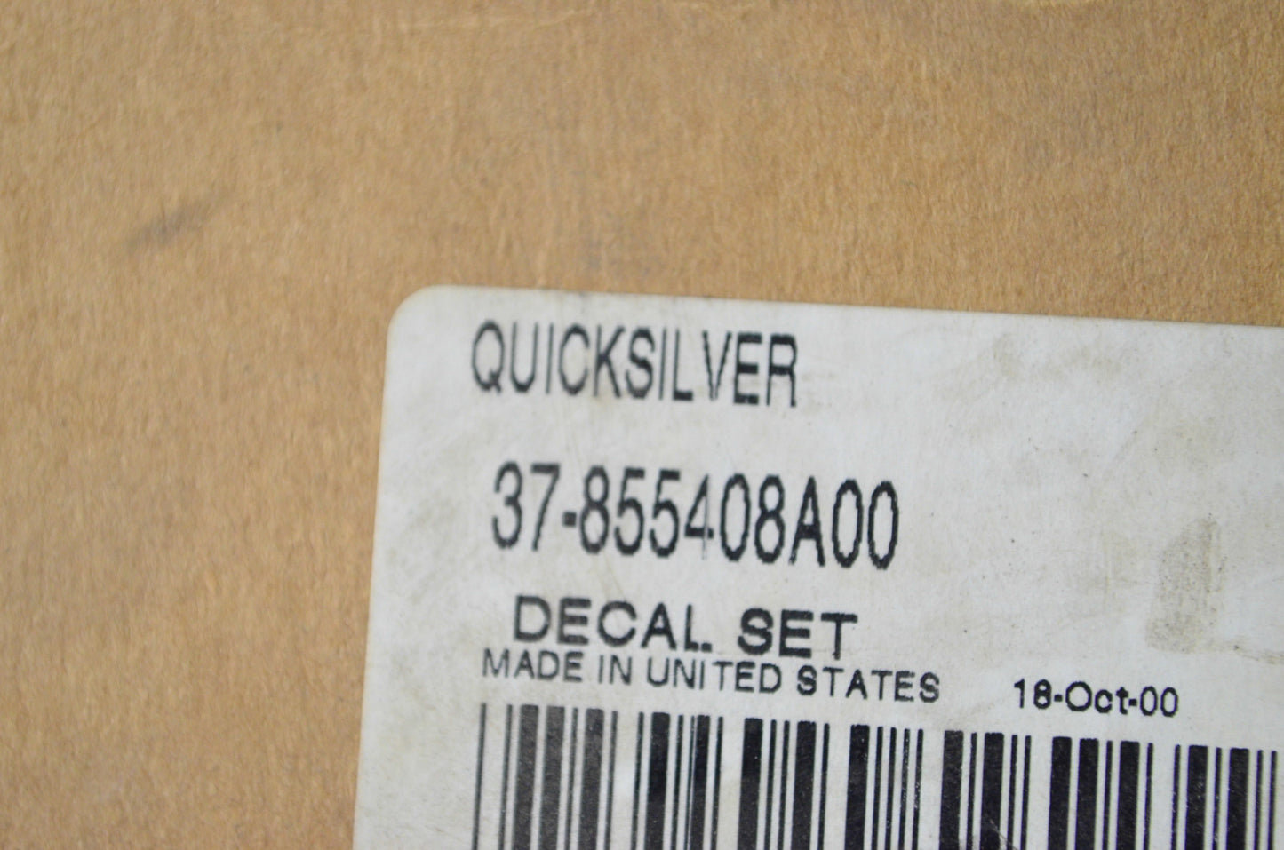 OEM Mercury 37-855408A00 Decal Kit NOS