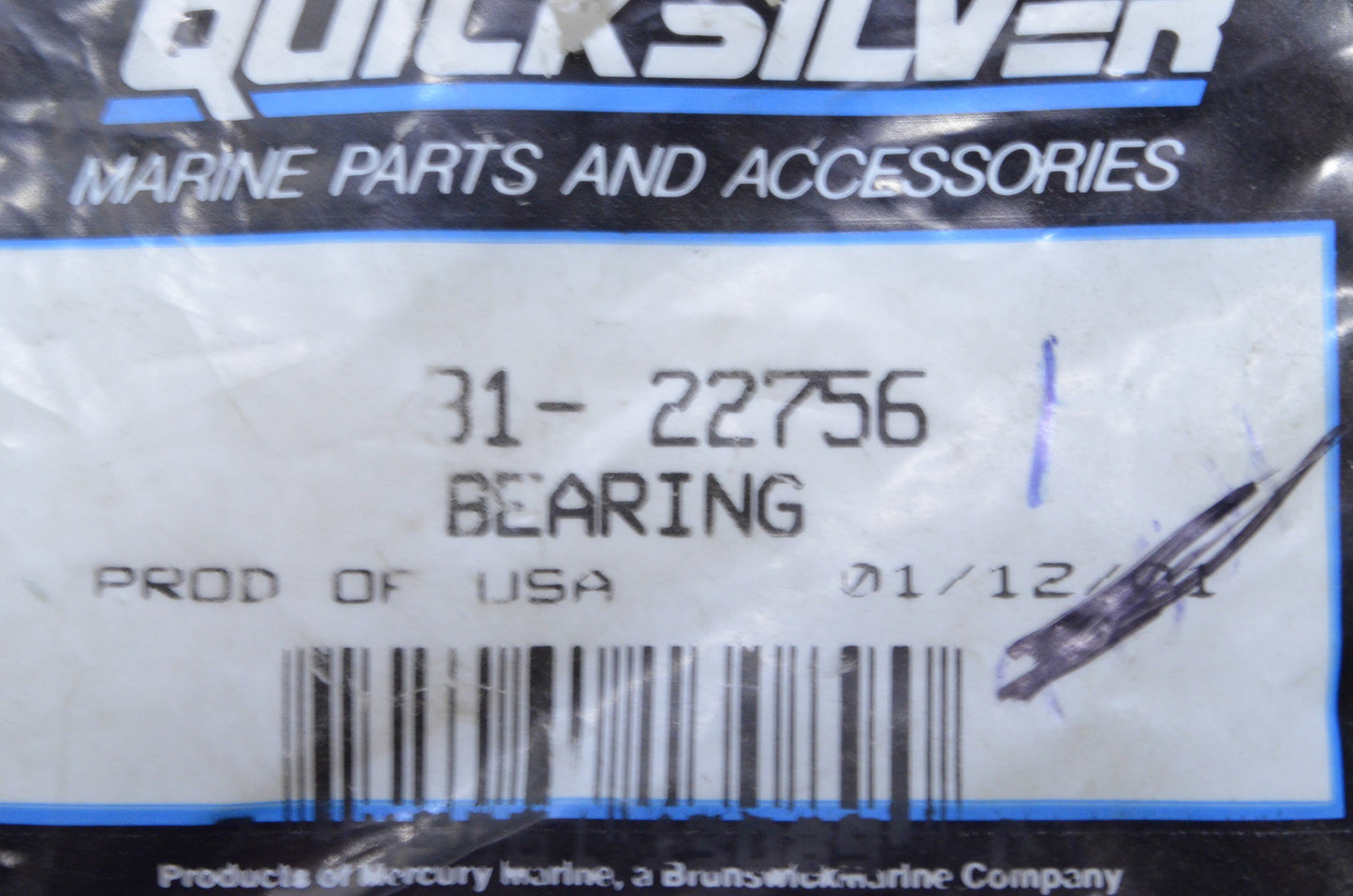 New OEM Mercury Roller Bearing NOS