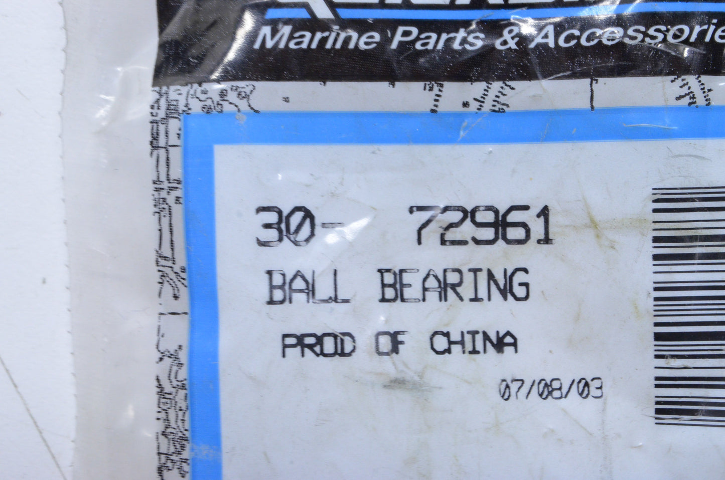 OEM Mercury 30-72961 Water Pump Ball Bearing NOS
