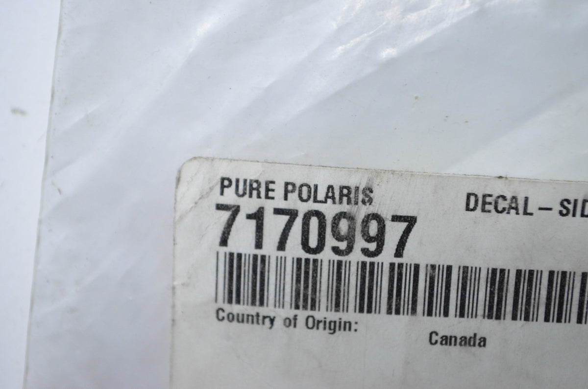 OEM Polaris 7170997 Middle Left Hand Side Panel Decal NOS