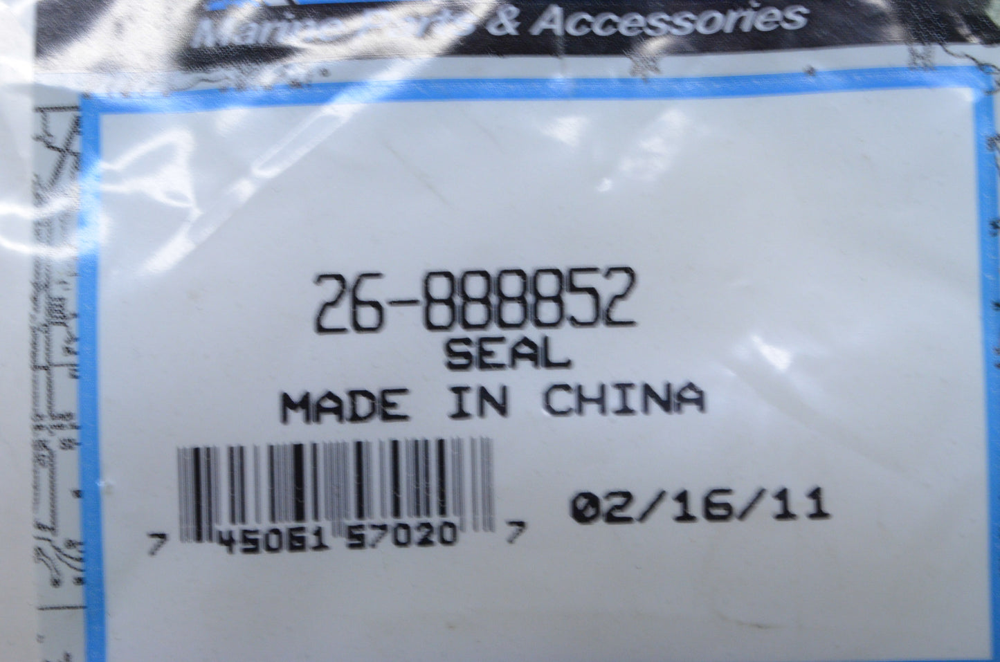 New OEM Mercury Seal NOS