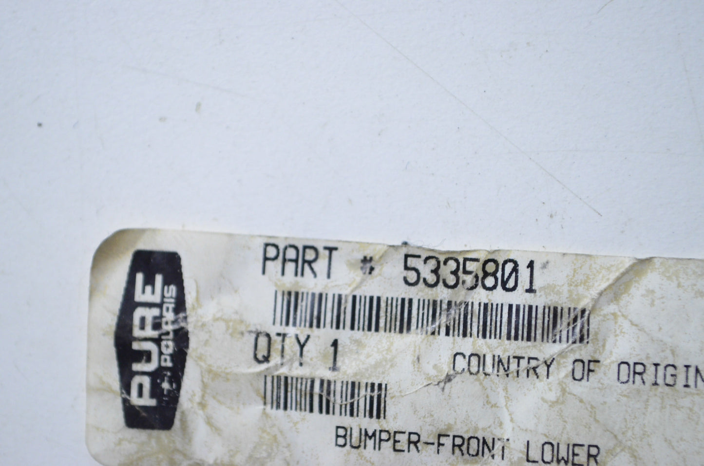 OEM Polaris 5335801 Front Lower Bumper NOS
