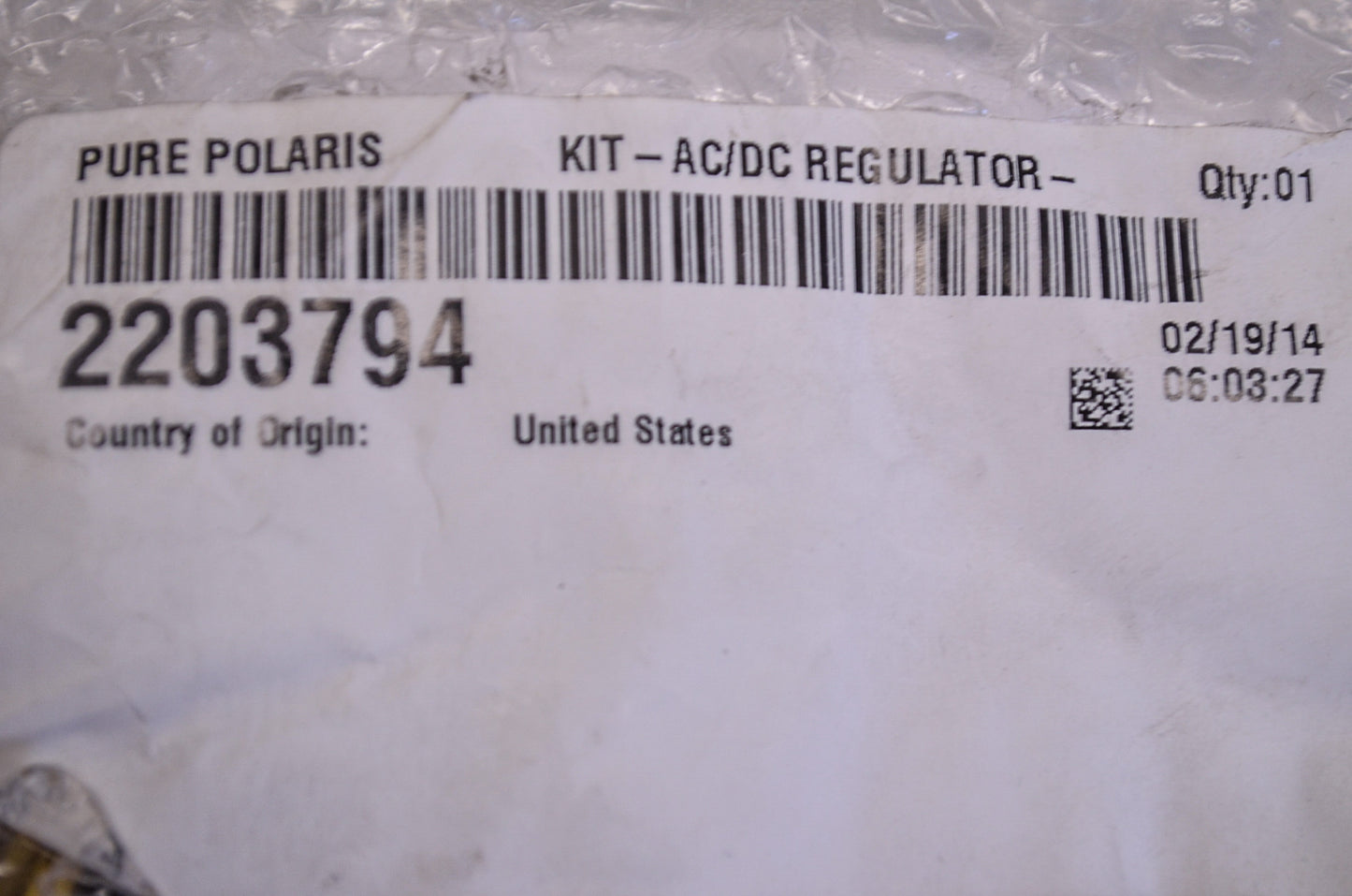 OEM Polaris 2203794 AC/DC Regulator Kit NOS