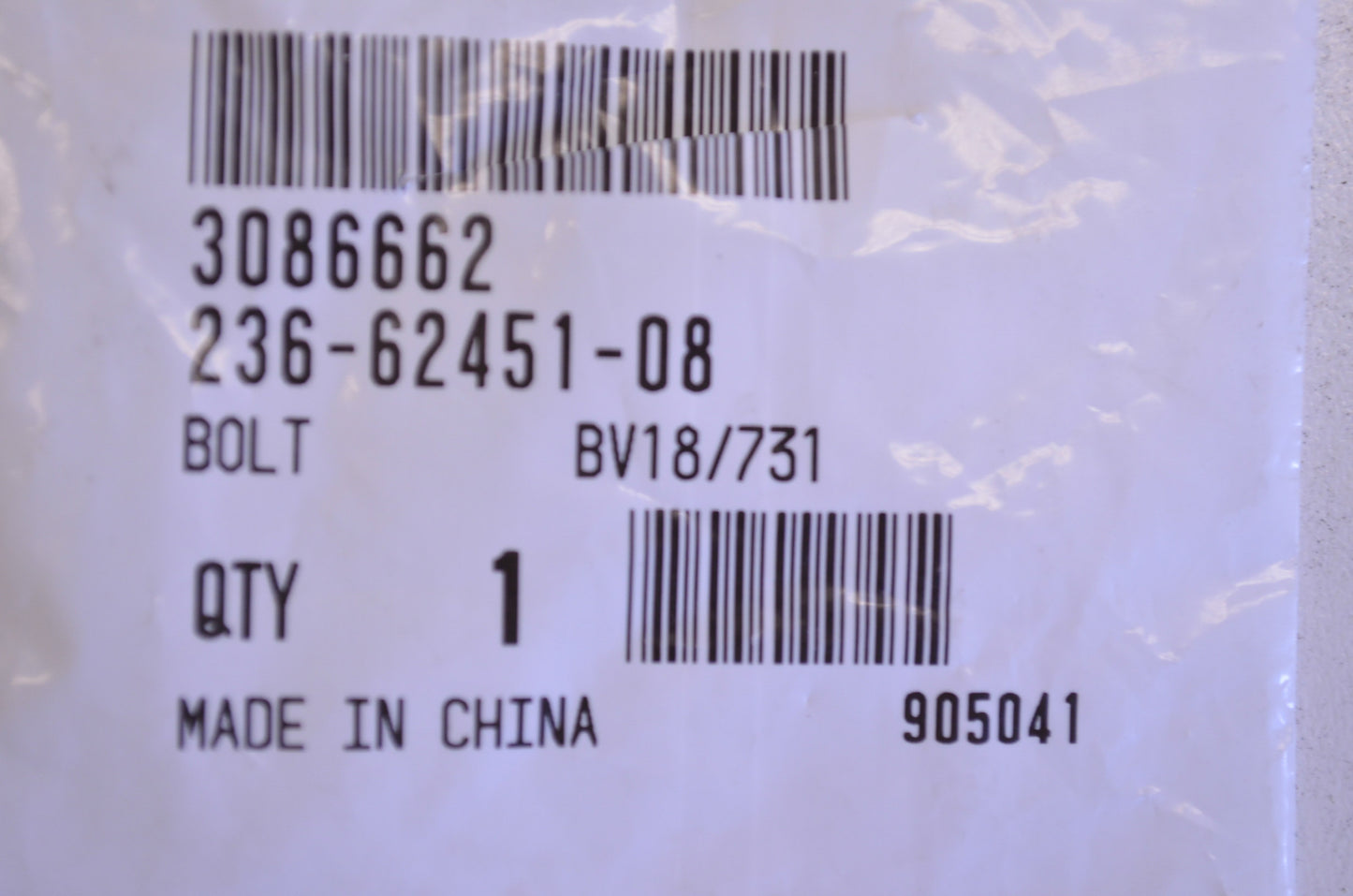 OEM Polaris 3086662 Bolt NOS