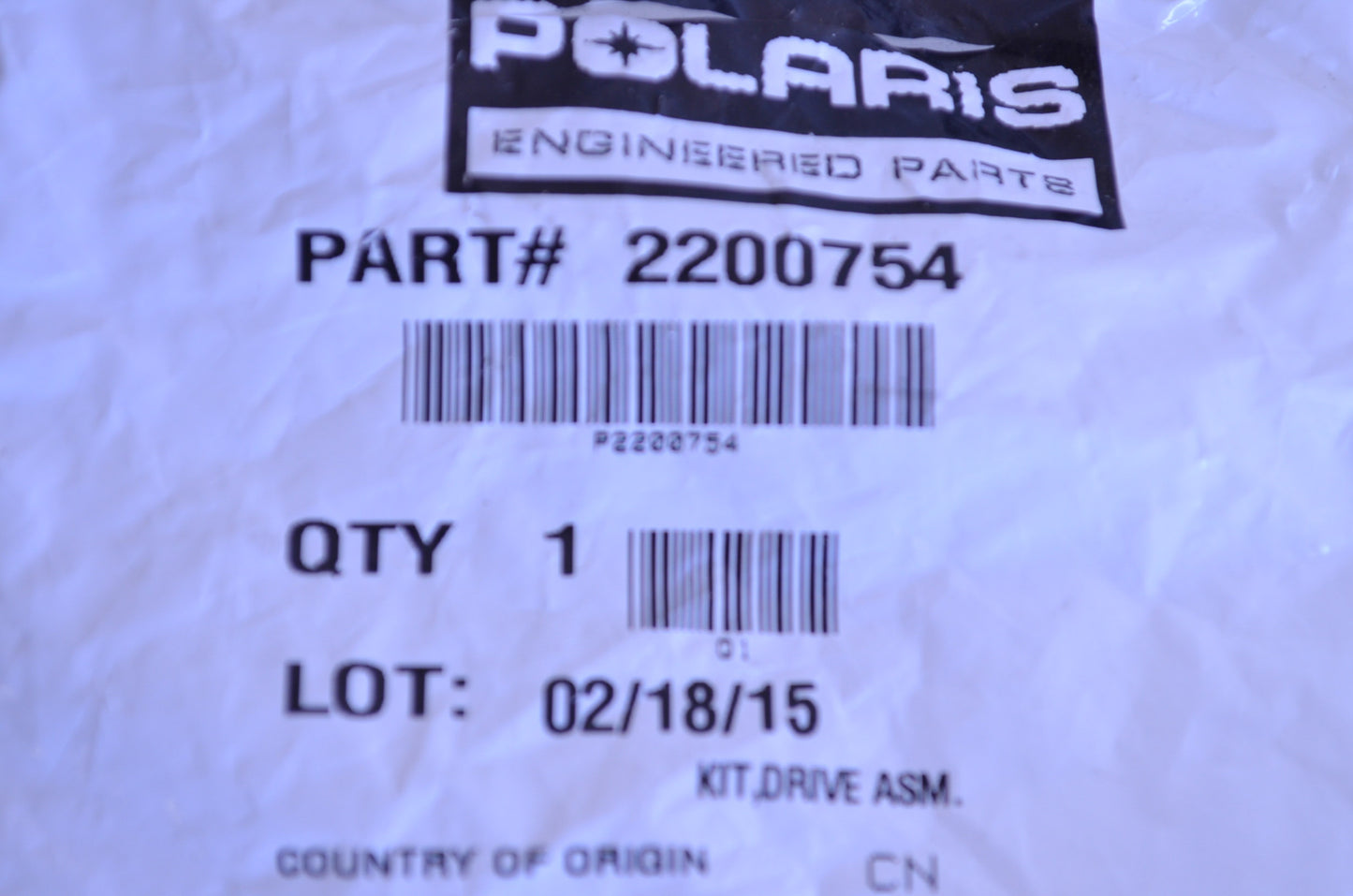 OEM Polaris 2200754 Drive Assembly Kit NOS
