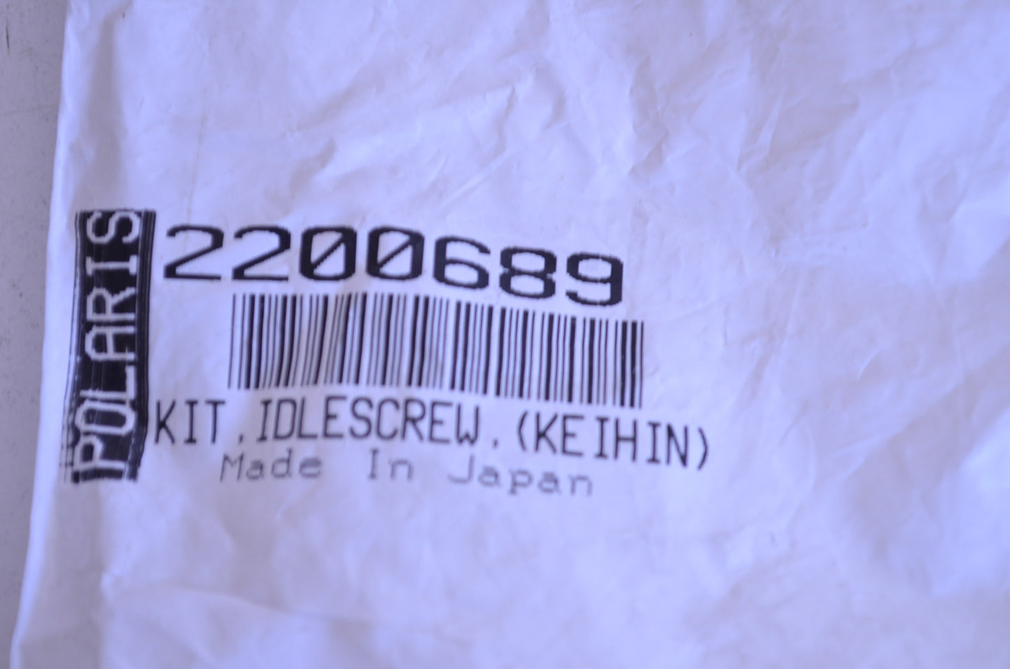 New OEM Polaris Keihin Idler Screw Kit NOS