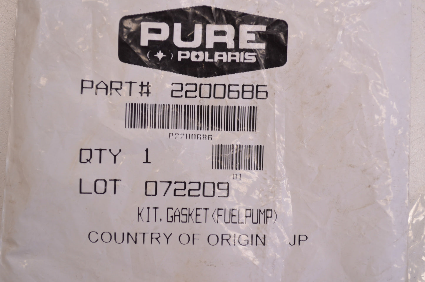 New OEM Polaris Fuel Pump Gasket Kit NOS