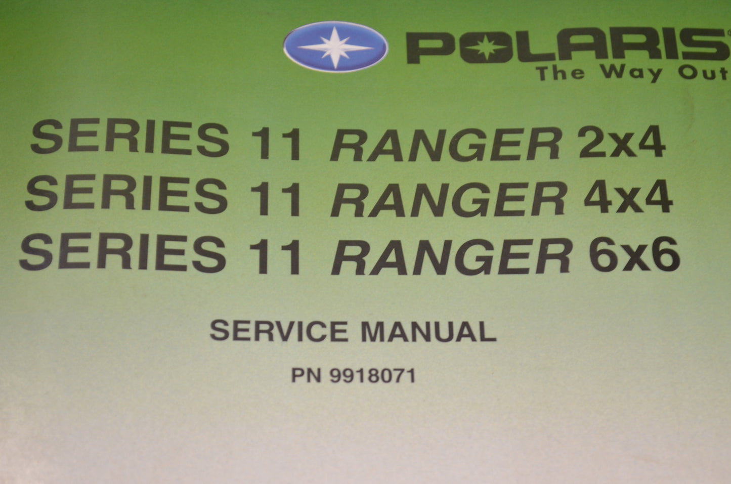 OEM Polaris 9918071 Service Manual Ranger 2X4/4X4/6X6 SER