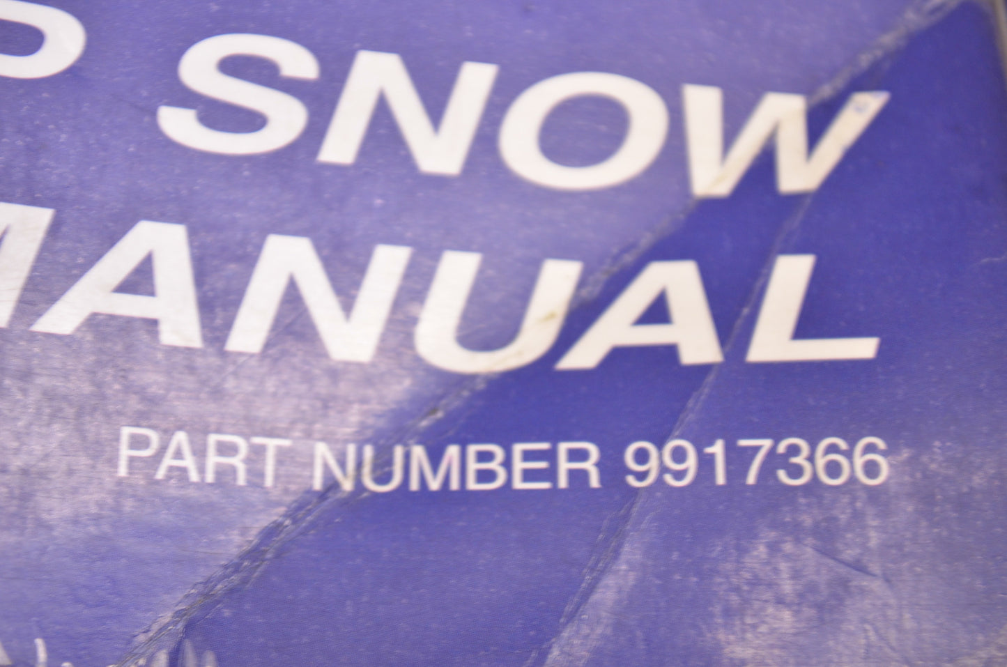 OEM Polaris 9917366 Deep Snow Service 02 Snowmobile Manual