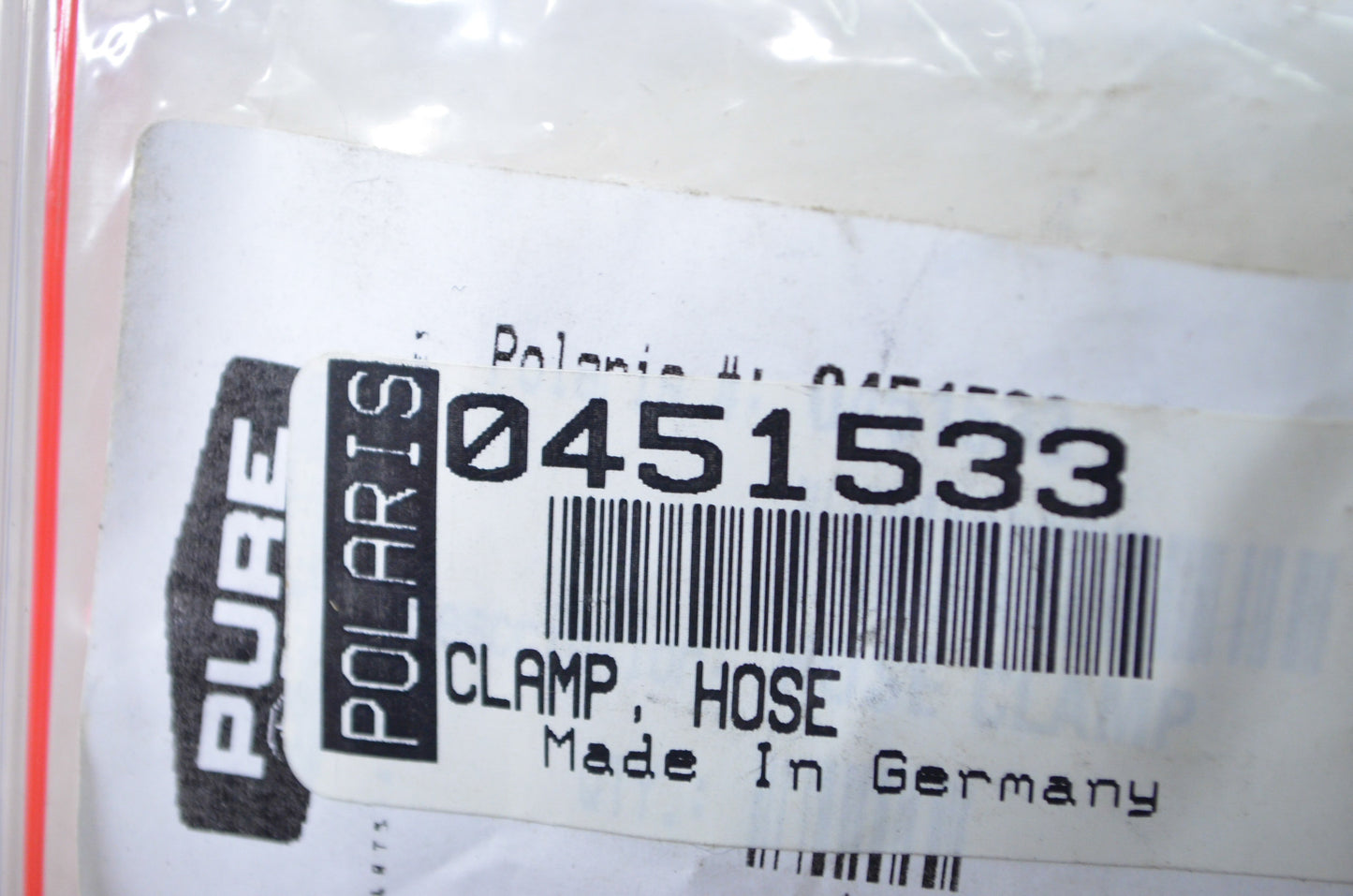 OEM Polaris 0451533 Hose Clamp NOS
