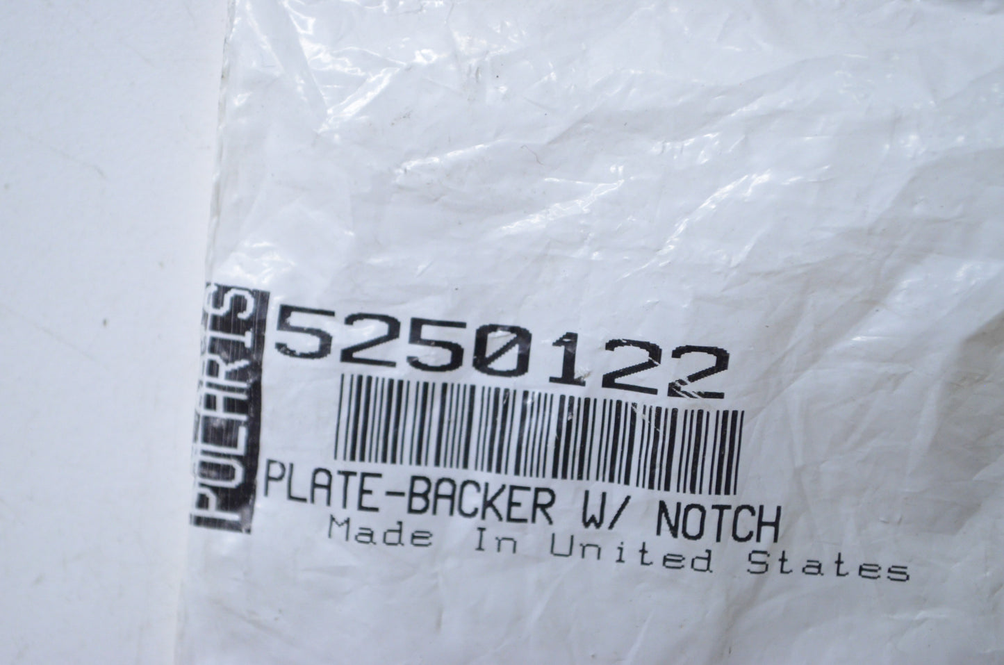 OEM Polaris 5250122 Plate Backer w/ Notch NOS