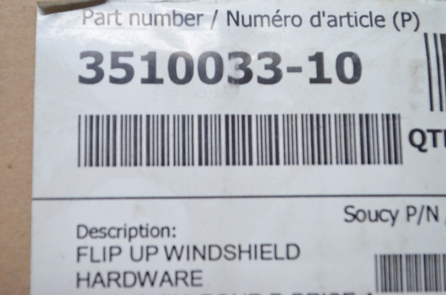 New OEM Polaris Flip Up Windshield Hardware NOS