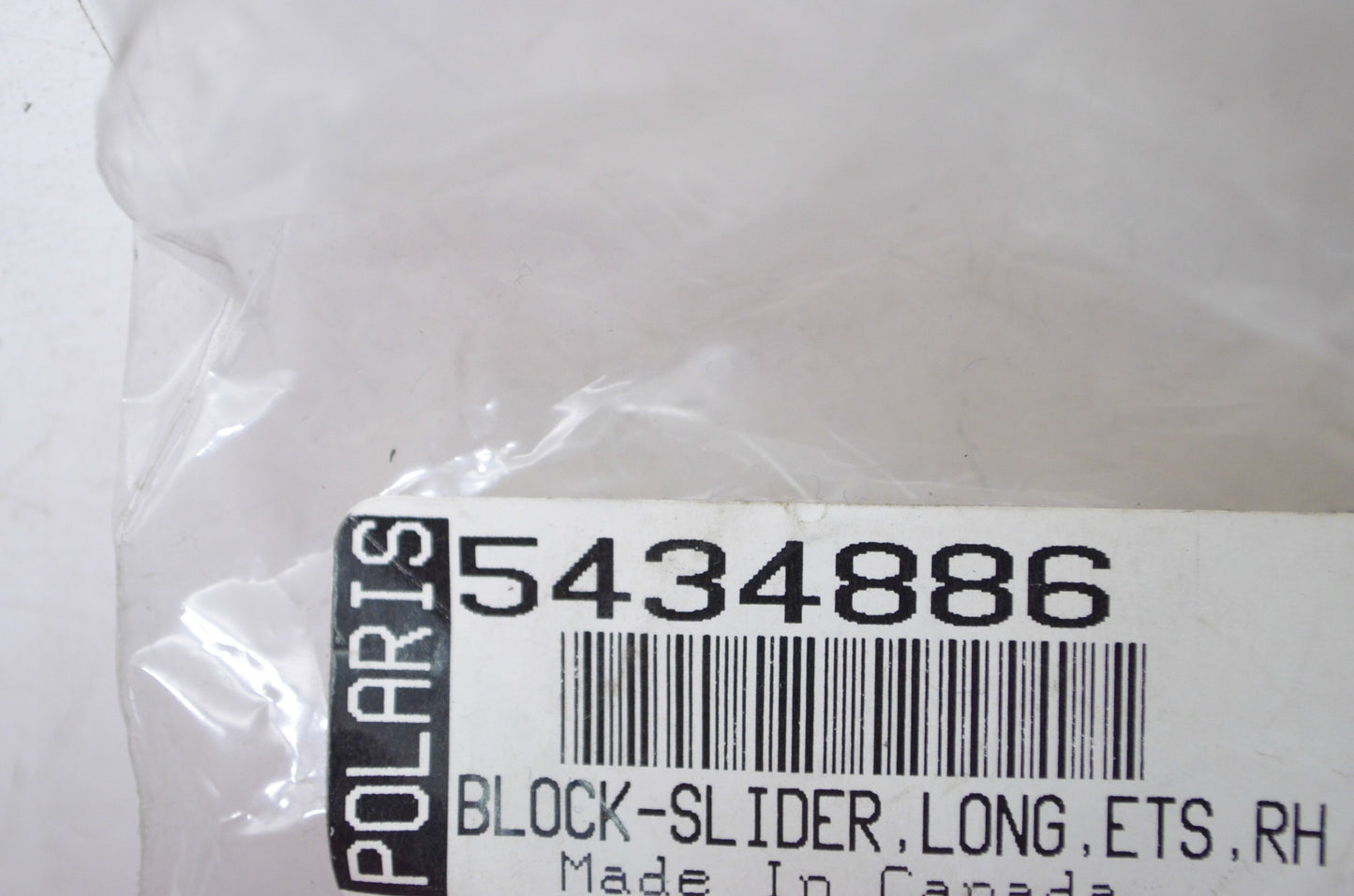 OEM Polaris 5434886 Slider Block NOS