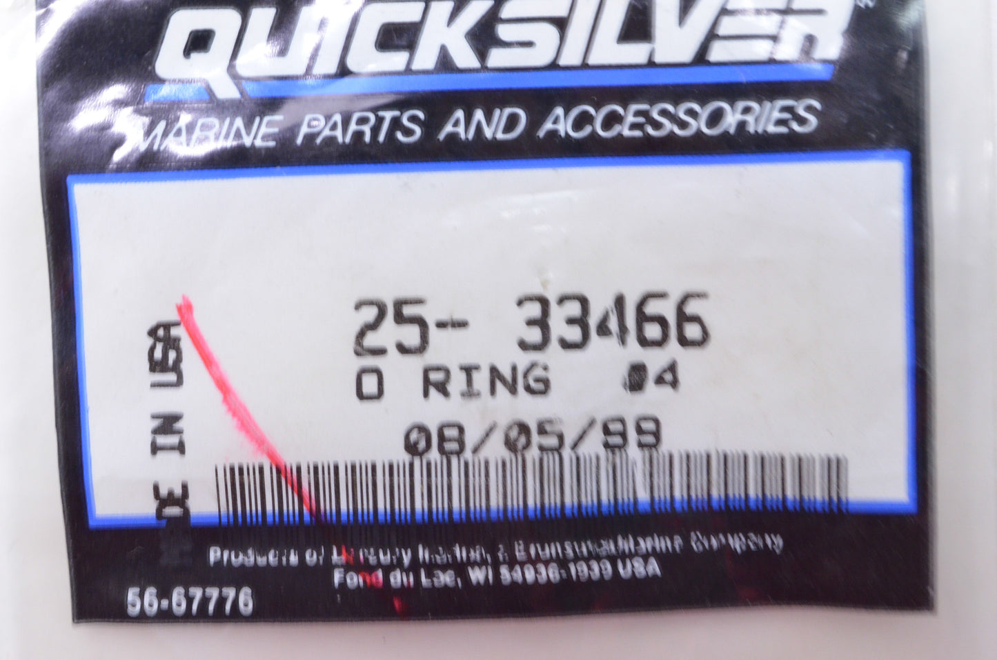 New OEM Mercury O Ring QTY 2 NOS