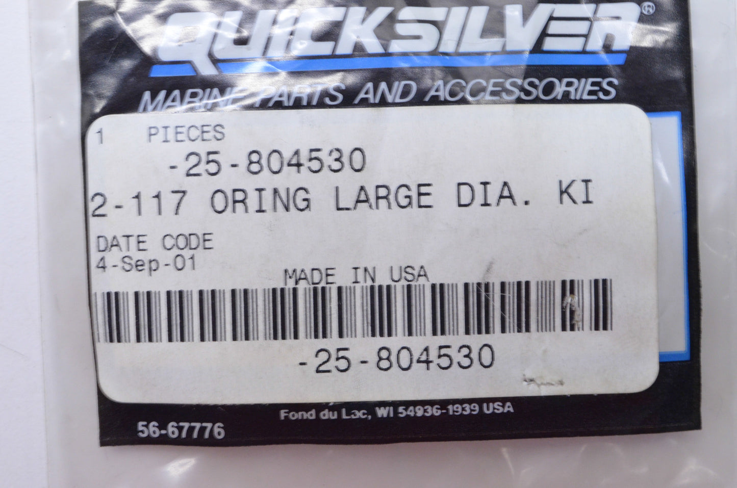 O-Ring Kit Qty 4 NOS