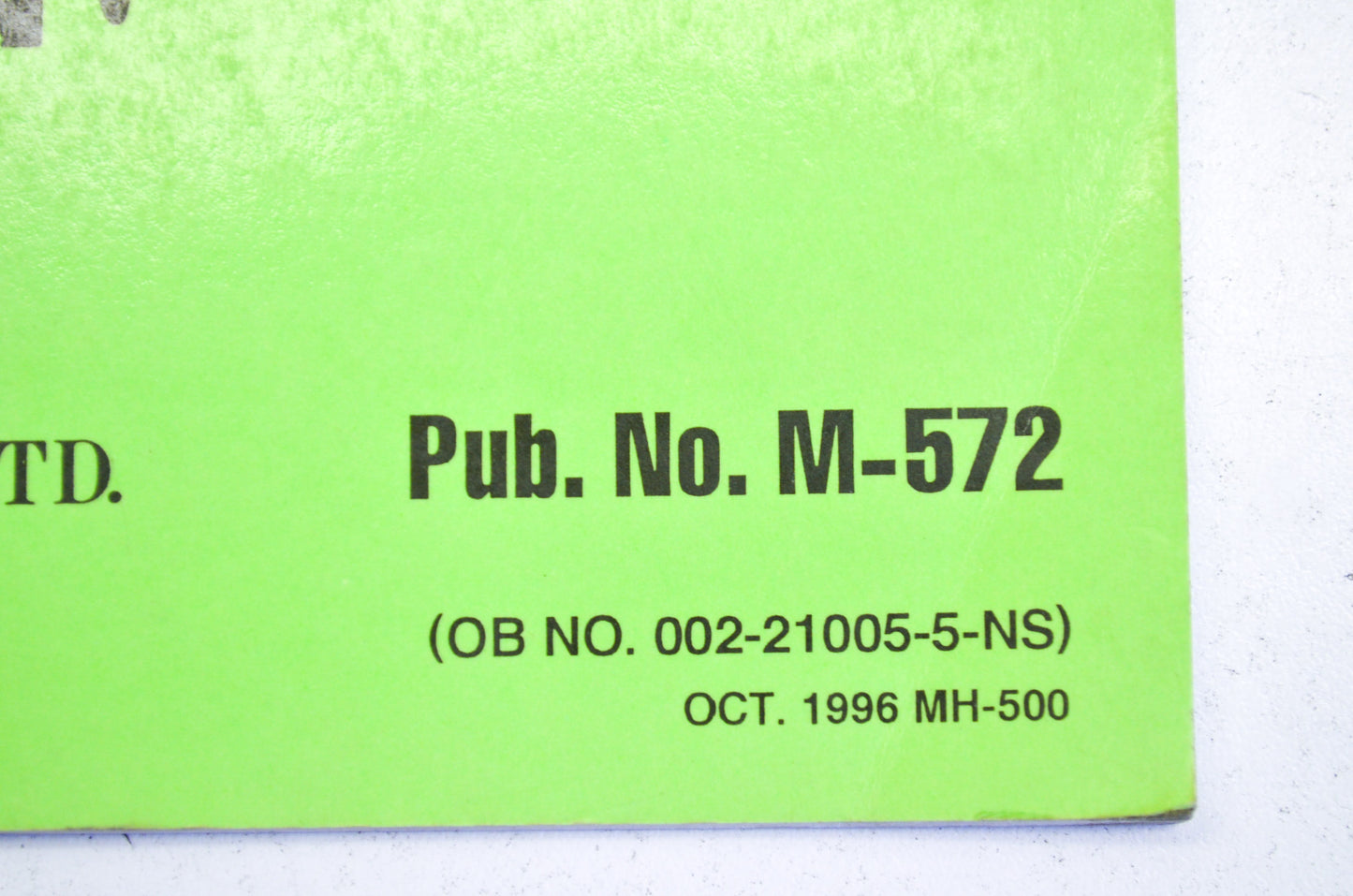 OEM Nissan Outboard Motor NS 5B NS5BS Parts Catalog Manual
