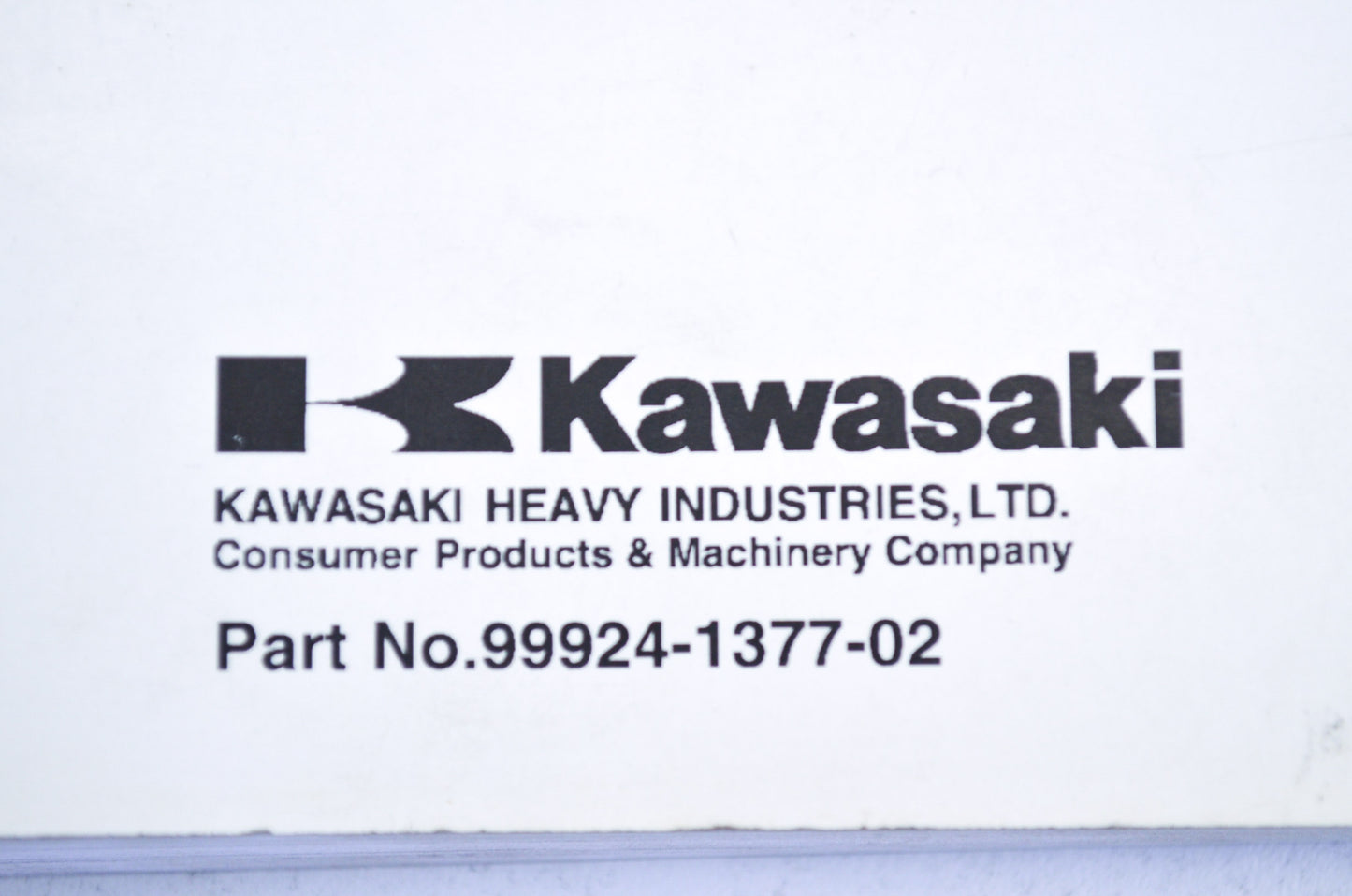 OEM Kawasaki 99924-1377-02 Service Manual JT1500E