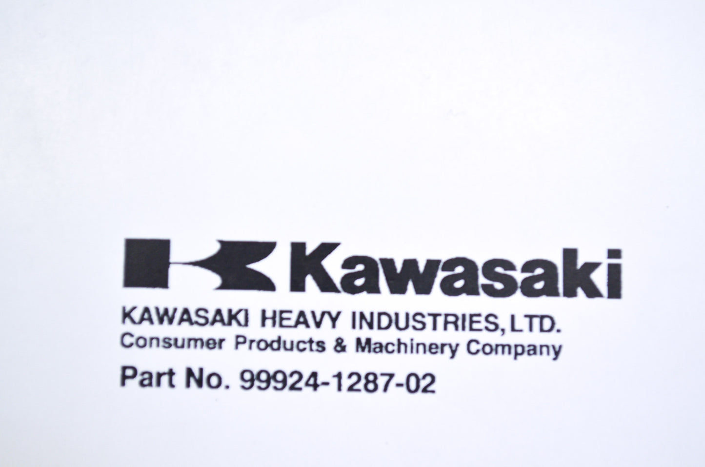 OEM Kawasaki 99924-1287-02 Service Manual JT1200A