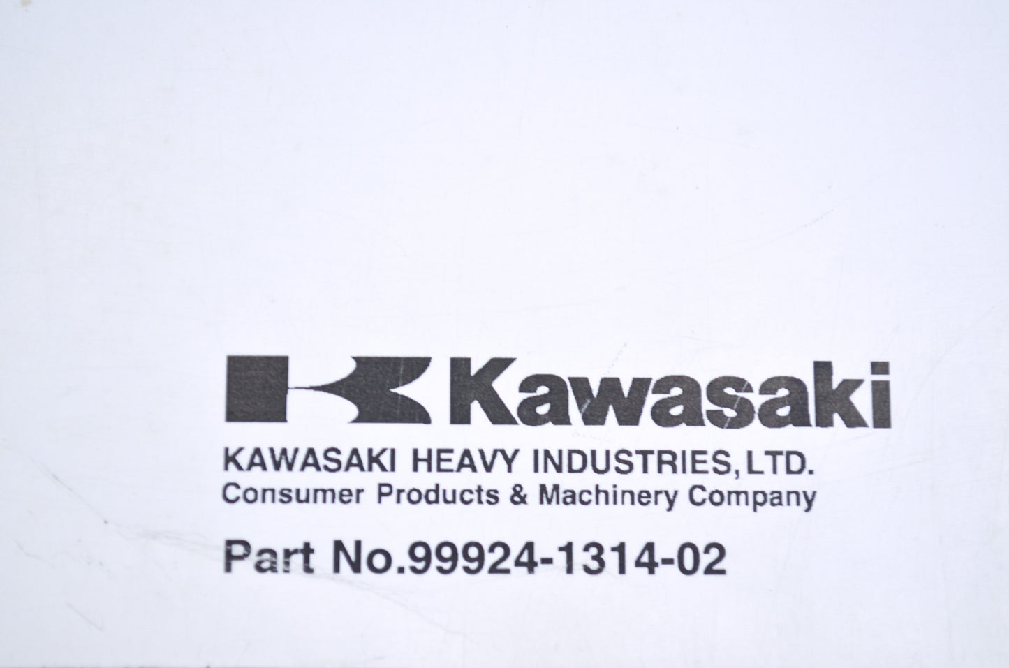 OEM Kawasaki 99924-1314-02 Service Manual JS800A