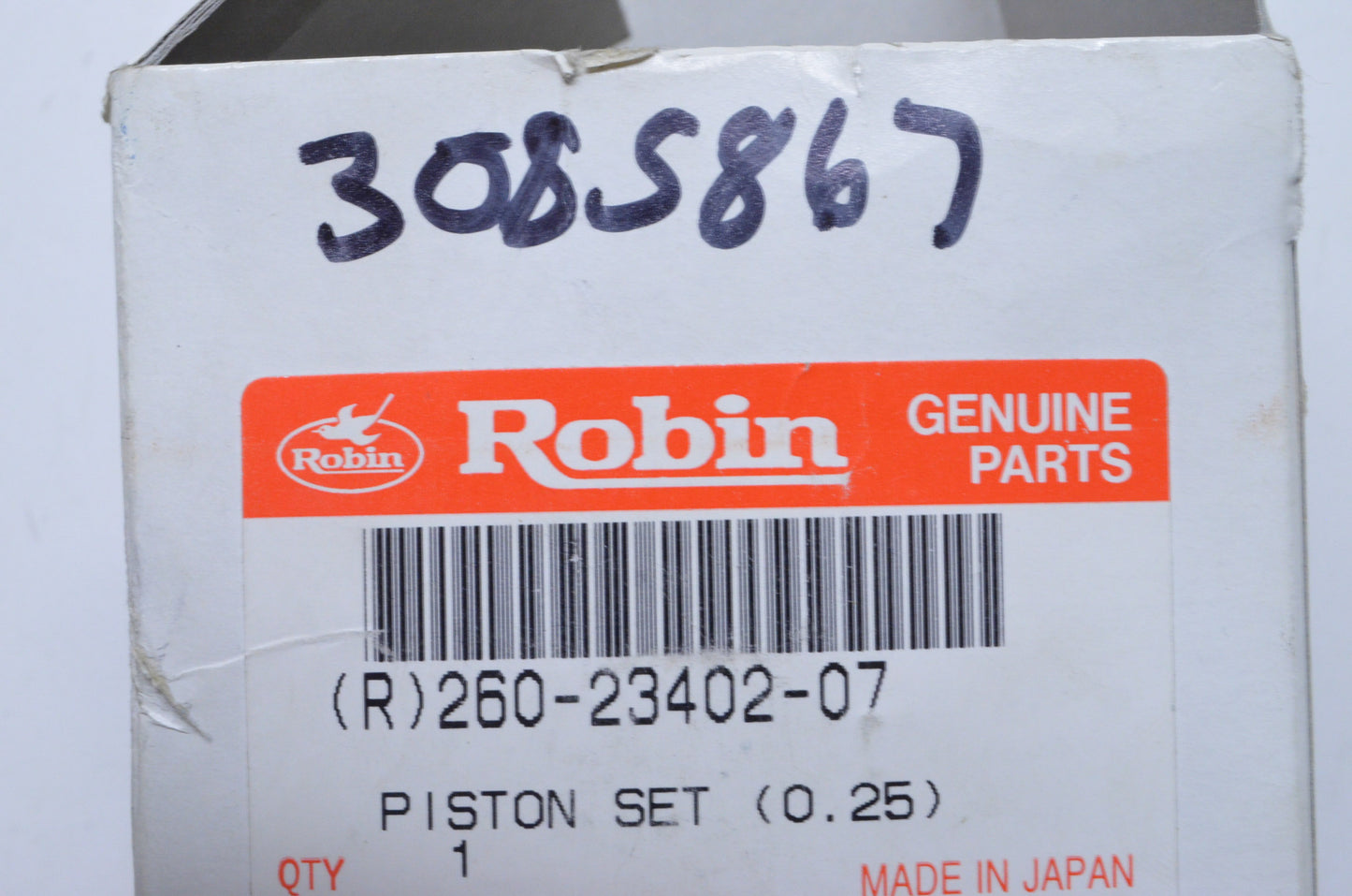 OEM Polaris 3085867, 260-23402-07 Piston Assembly 0.25 NOS