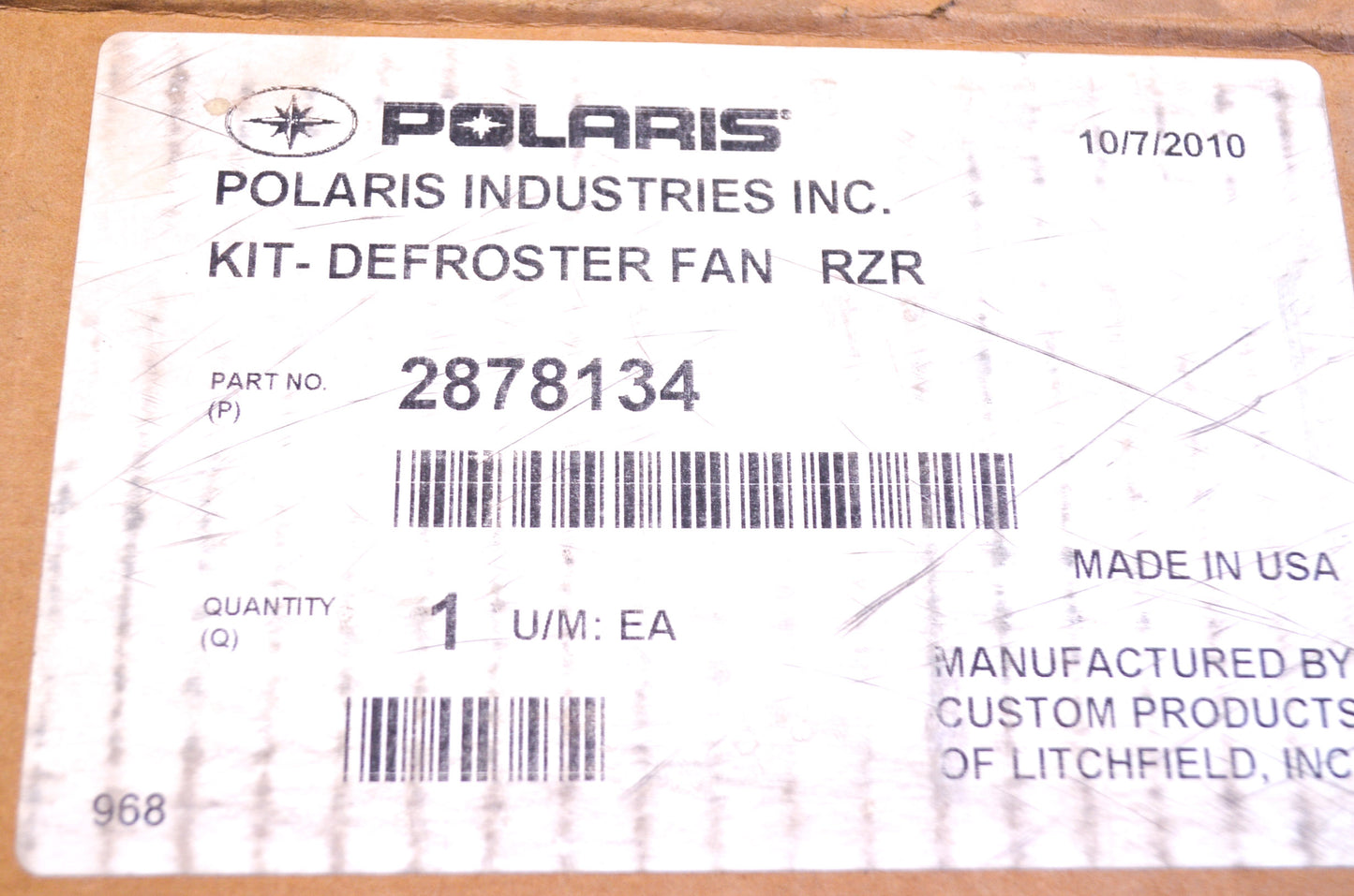 OEM Polaris 2878134 Defroster Kit NOS