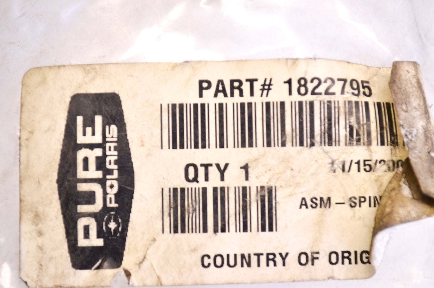 OEM Polaris 1822795 Left Hand Fusion Spindle Assembly NOS