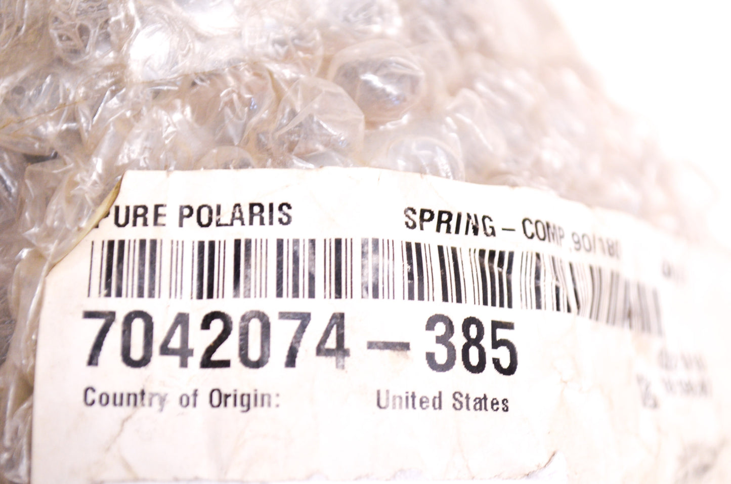 New OEM Polaris Cloud Silver Compression Spring NOS