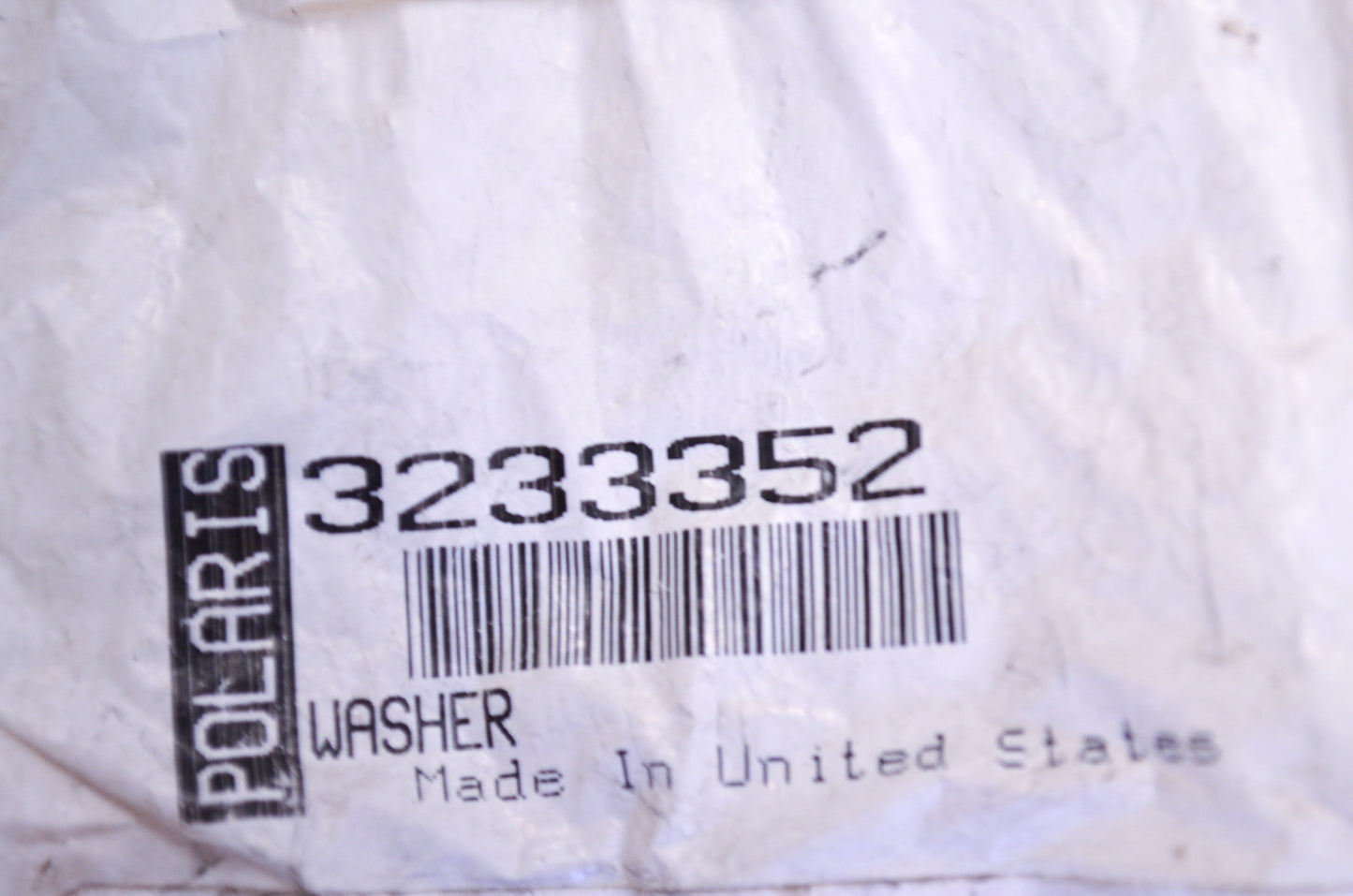 OEM Polaris 3233352 Washer NOS