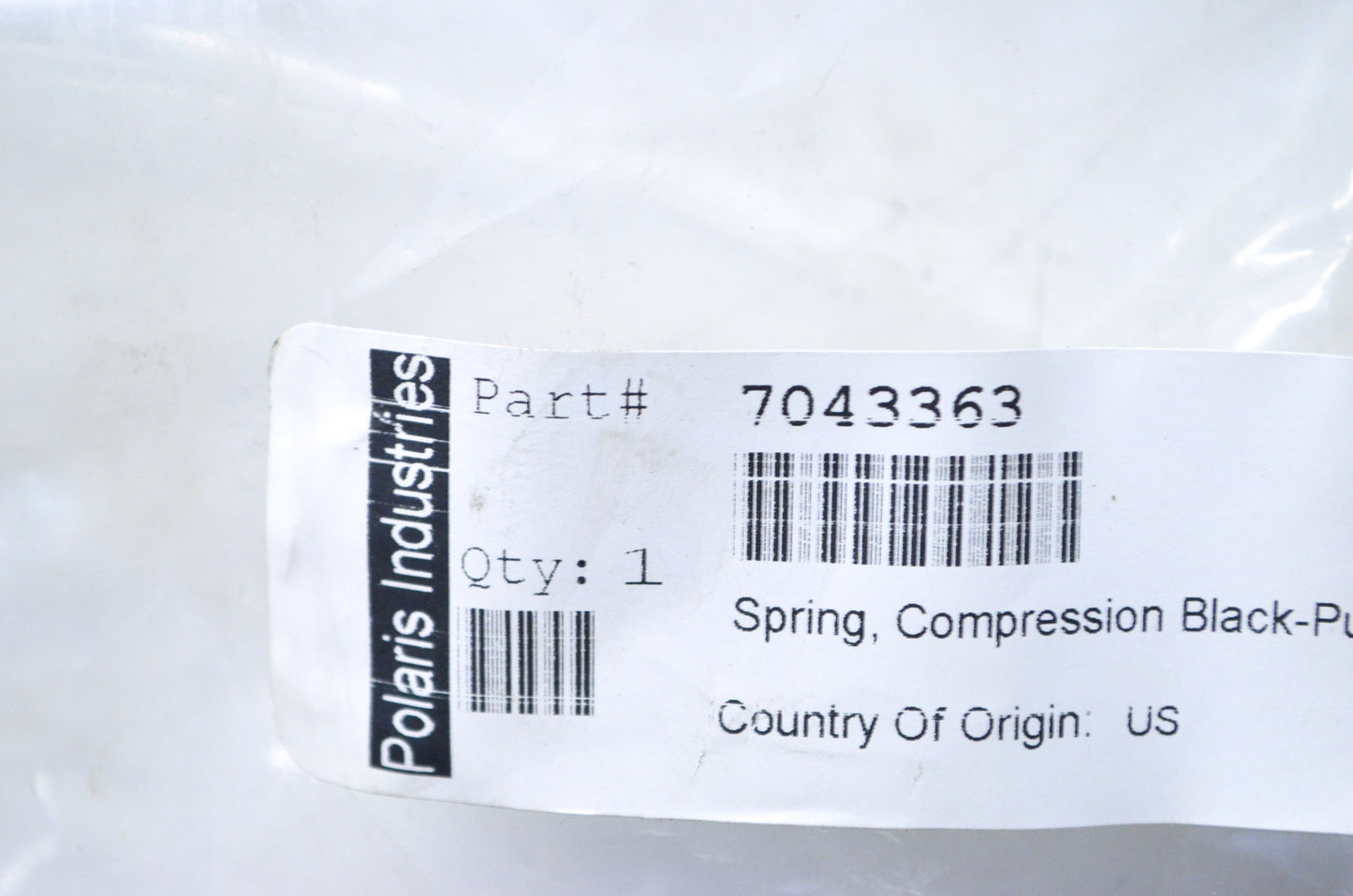 New OEM Polaris Left Driven Clutch Spring NOS