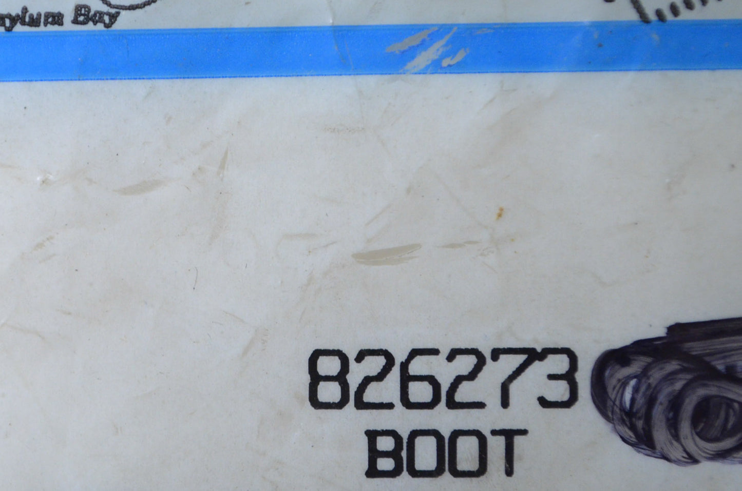 OEM Mercury 826273 Bottom Cowl Boot NOS