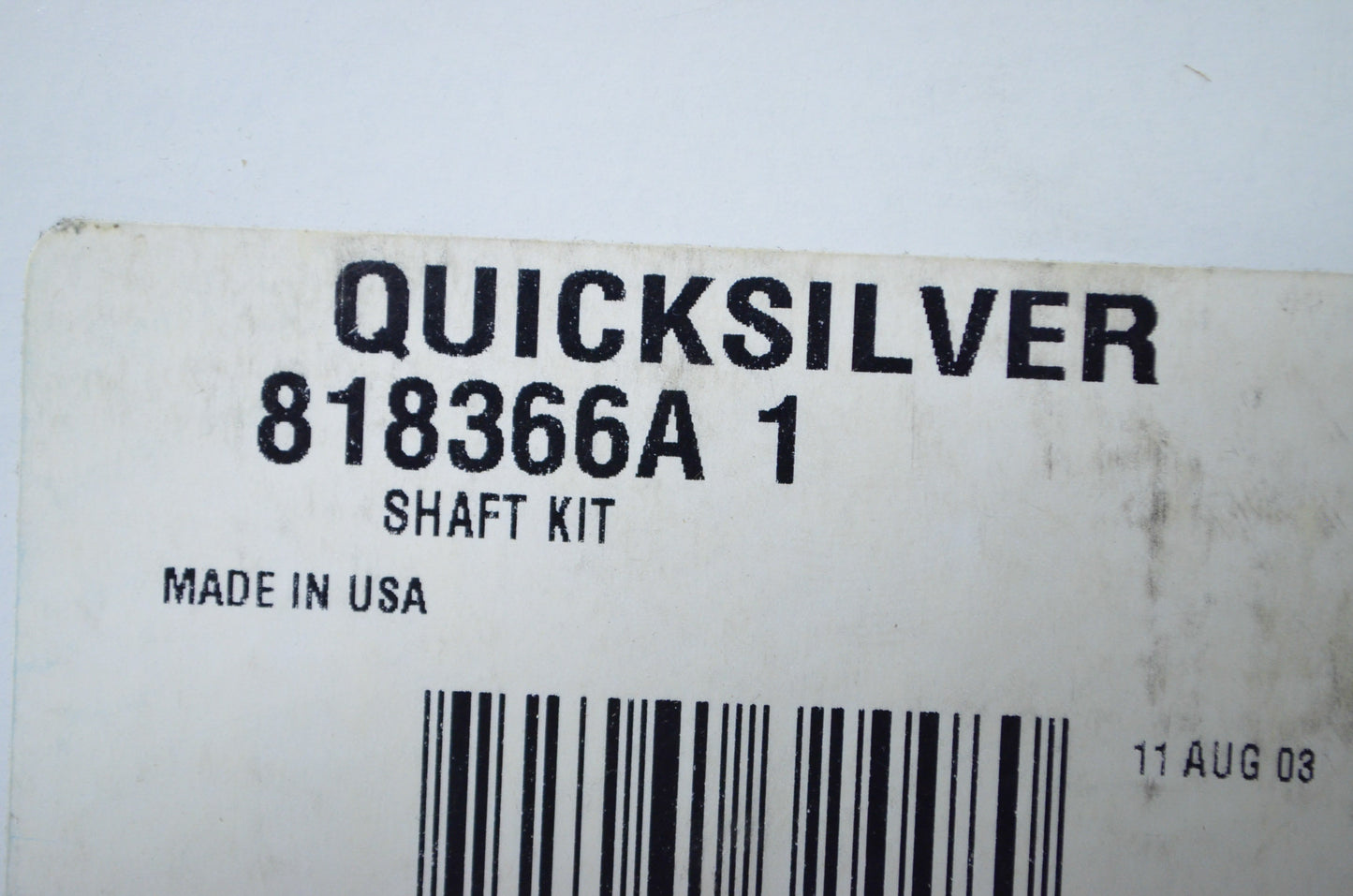 New OEM Mercury Water Pump Shaft Kit NOS