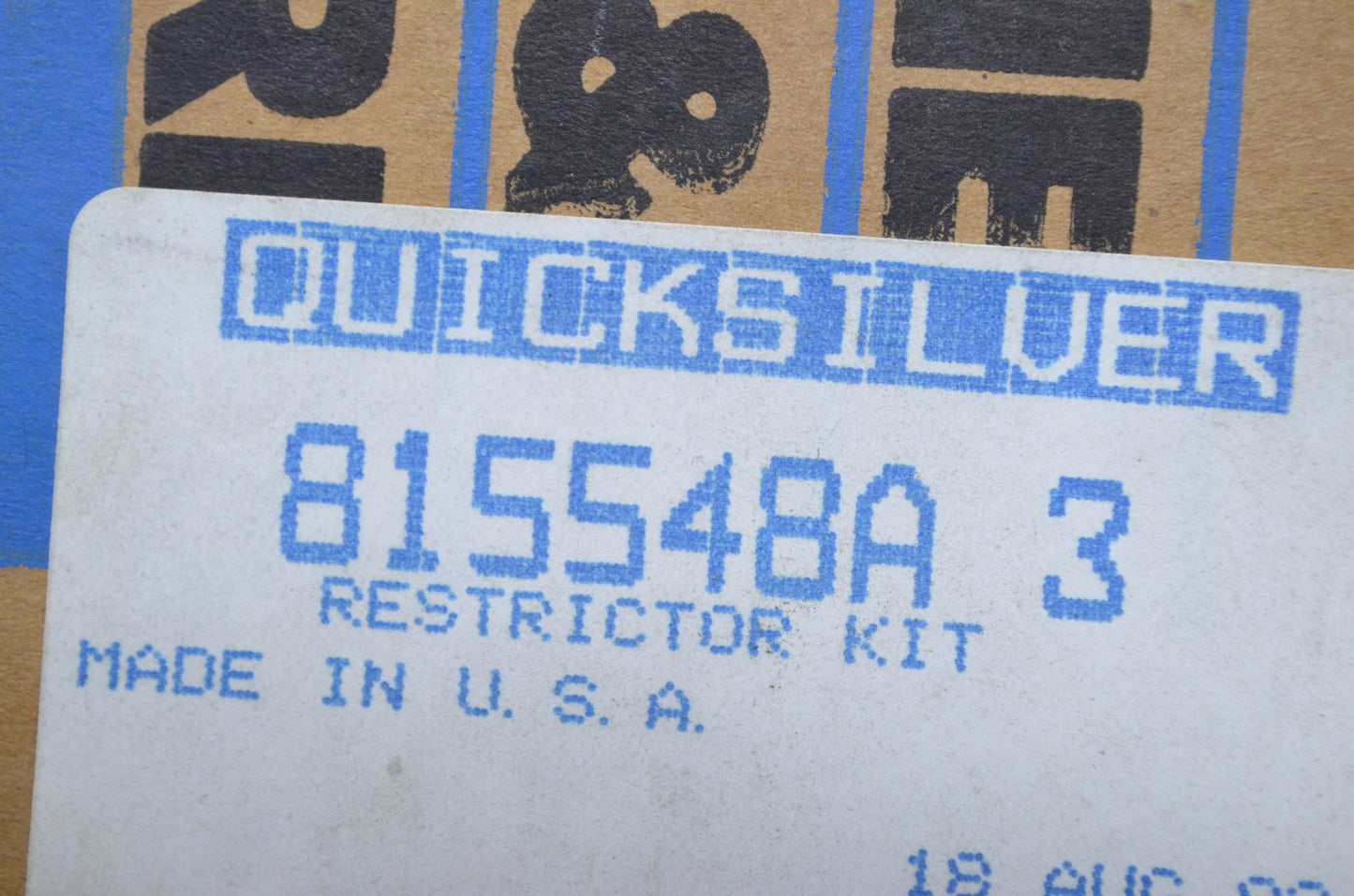 OEM Mercury 815548A3 35 HP Restrictor Kit NOS