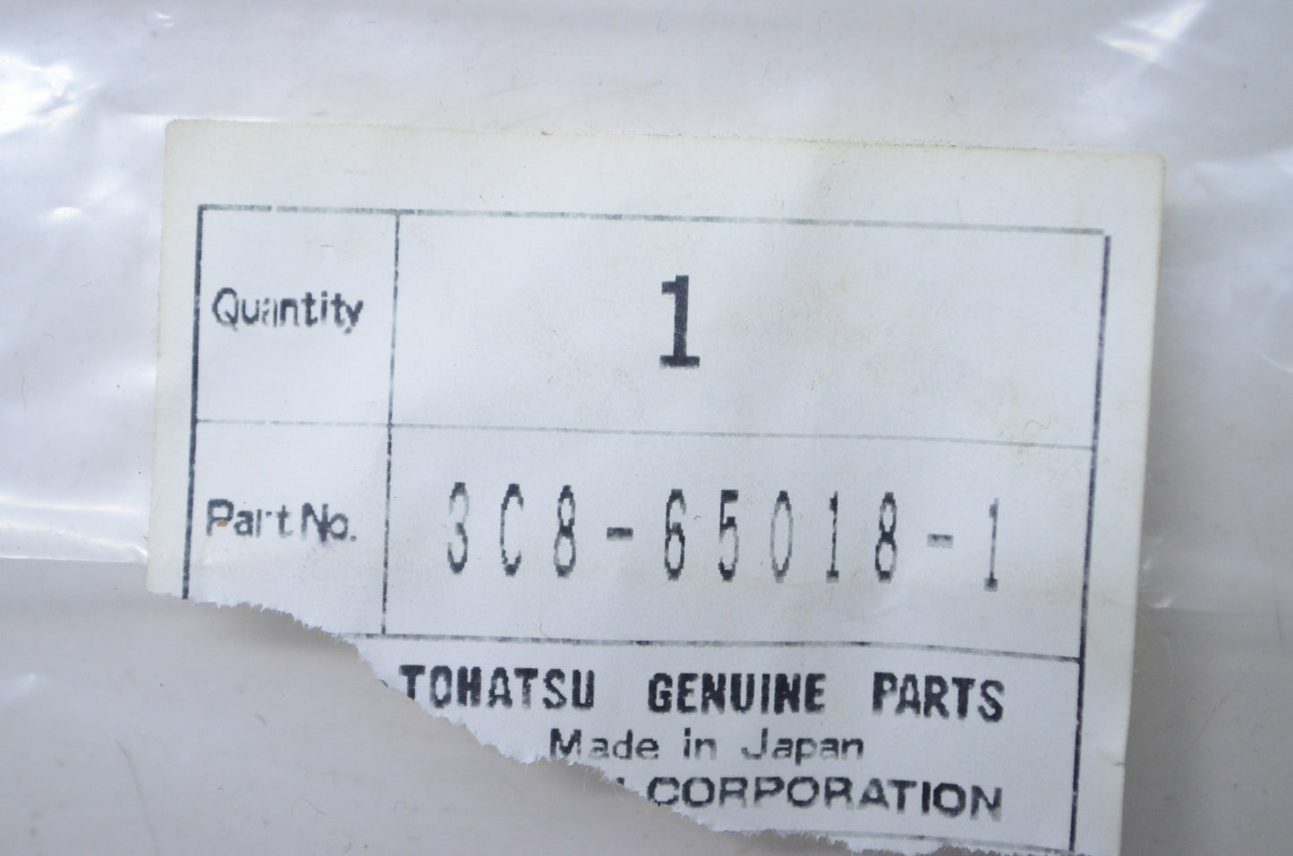 OEM Tohatsu 3C8-65018-1 Upper Pump Case Gasket NOS