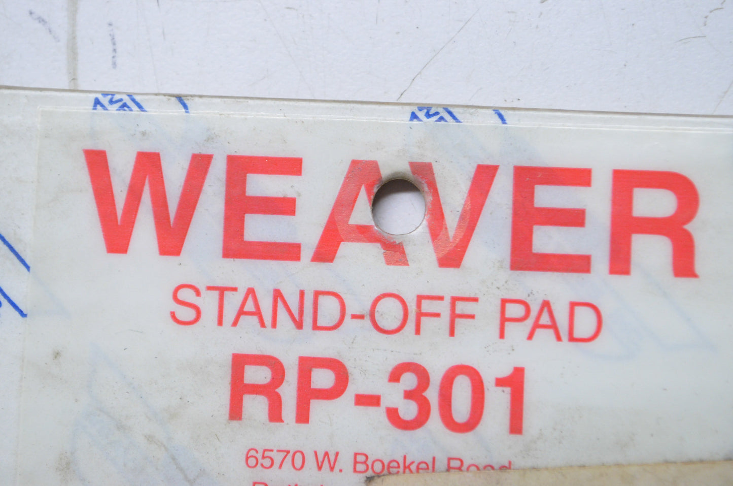 New Weaver Davit Stand-off Pad NOS