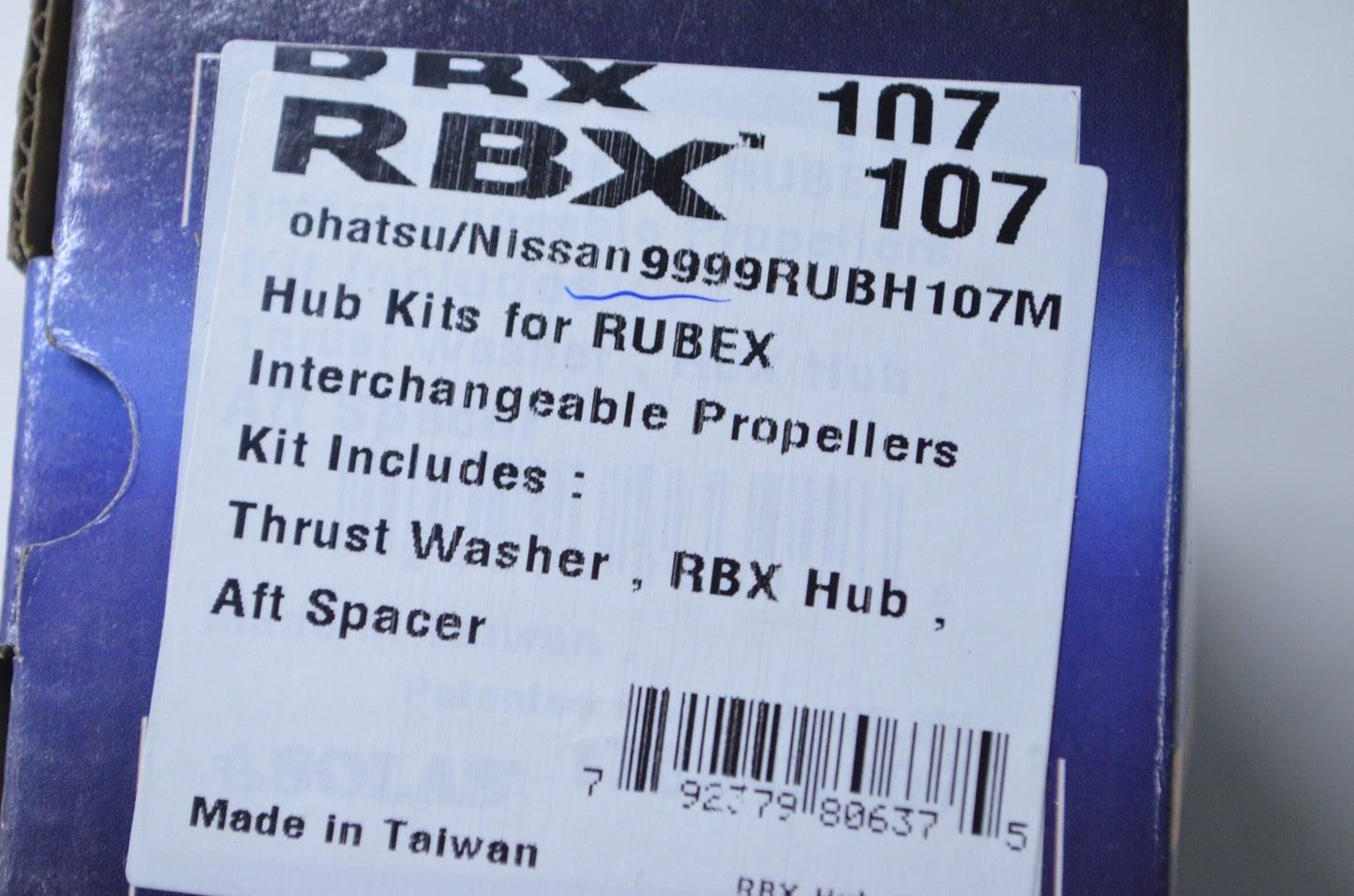 Rubex 9999RUBH107M Tohatsu Propeller Hub Kit NOS