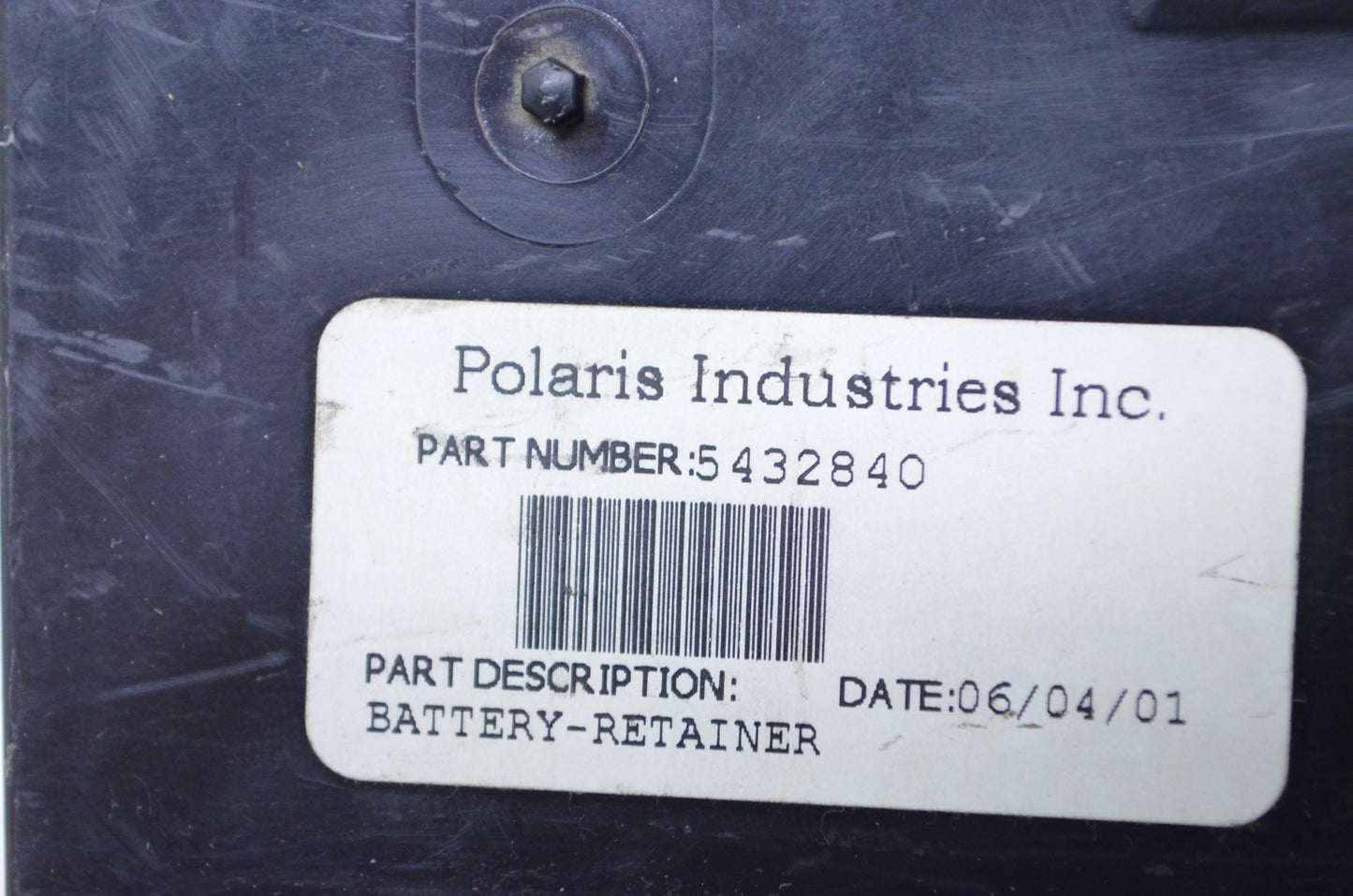 OEM Polaris 5432840 Battery Retainer NOS
