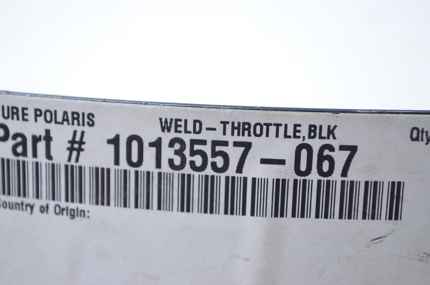 OEM Polaris 1013557-067 Black Throttle NOS