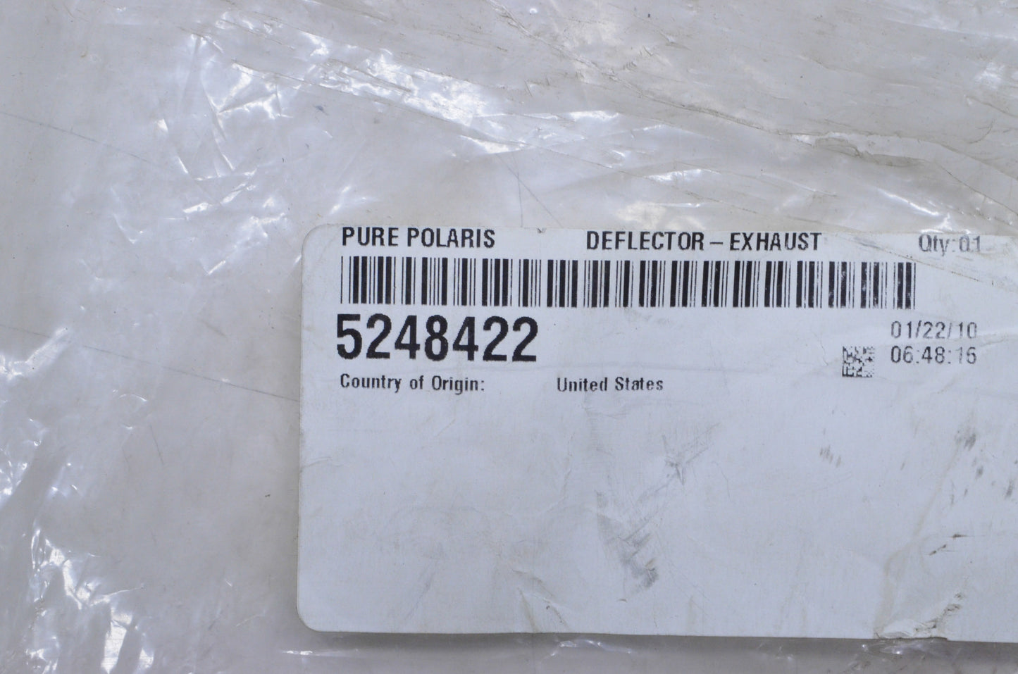OEM Polaris 5248422 Exhaust Deflector NOS