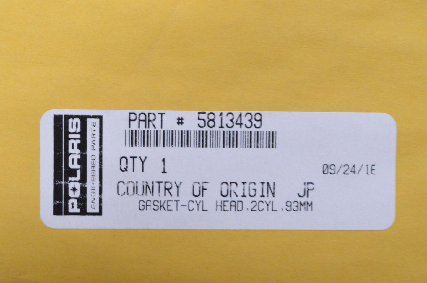 New OEM Polaris 93MM Cylinder Head Gasket NOS