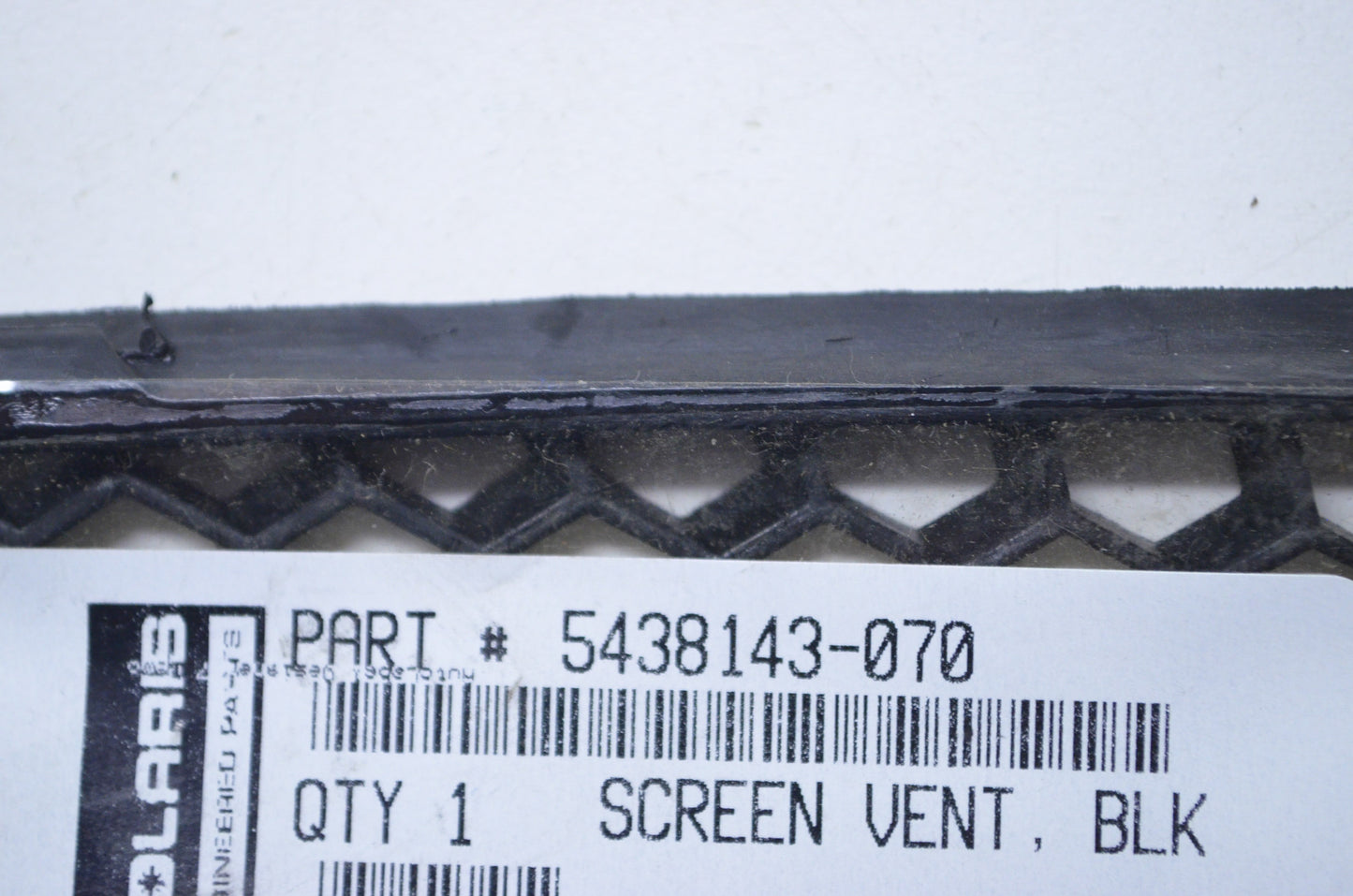 OEM Polaris 5438143-070 Top Black Hood Screen NOS