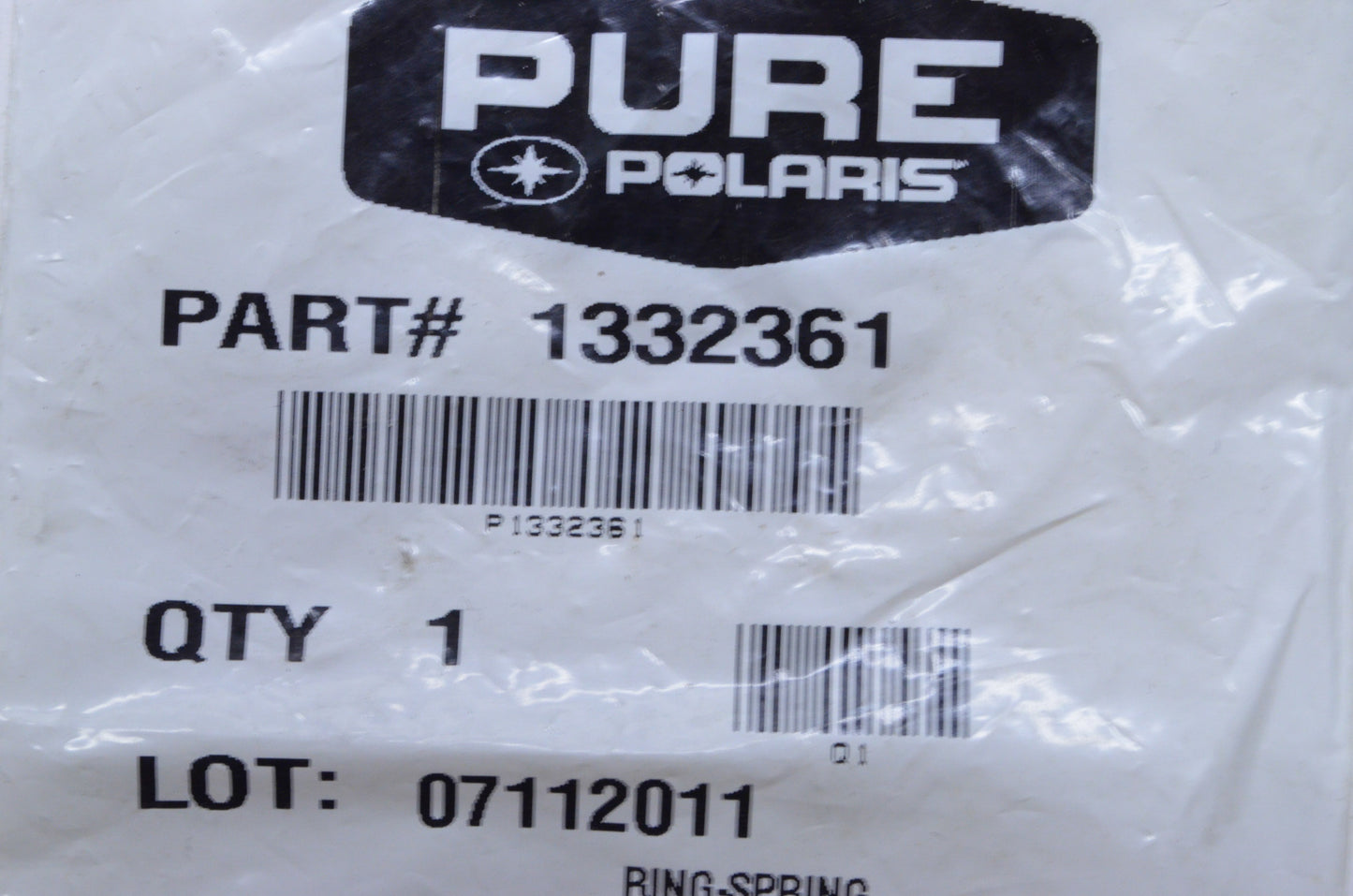 New OEM Polaris 1332361 Spring Ring NOS