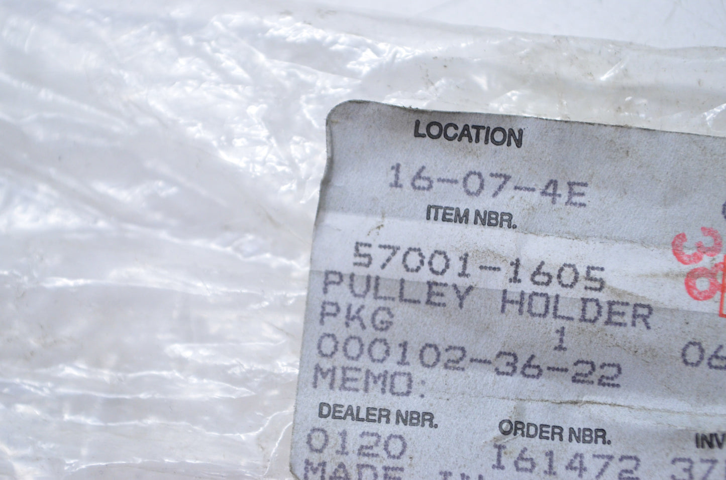 OEM Kawasaki 57001-1605 Pulley Holder NOS